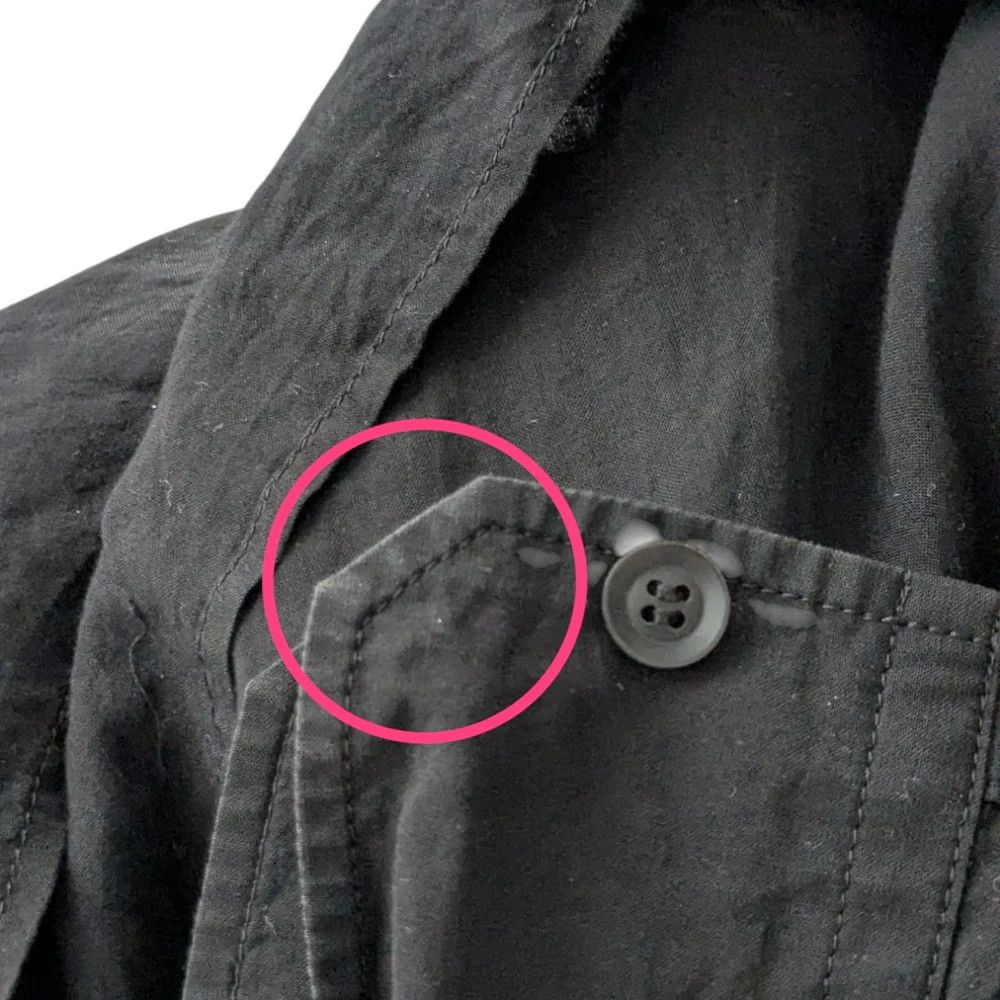 Yohji Yamamoto Yohji Yamamoto pour homme/ Tencel collarless shirt Size US M / EU 48-50 / 2 - 7 Thumbnail