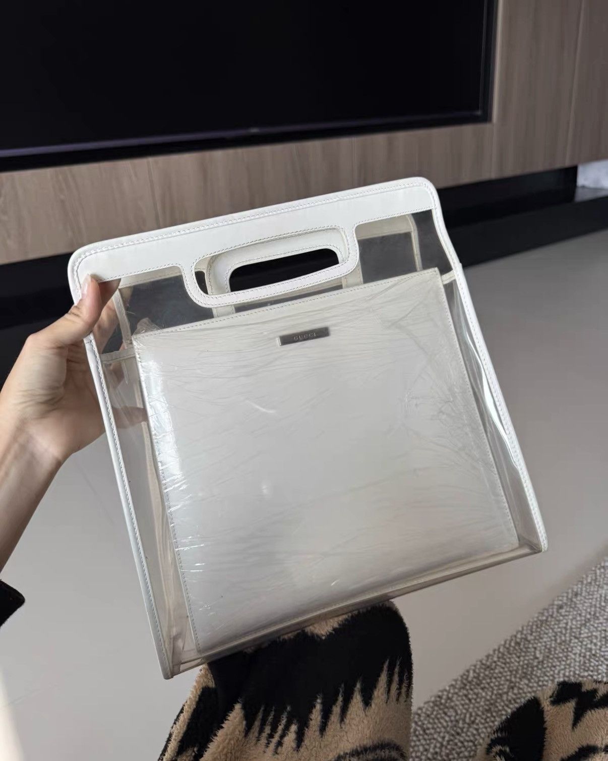 Gucci Gucci Transparent Tote Dual-purpose Handbag J36 Size ONE SIZE - 2 Thumbnail