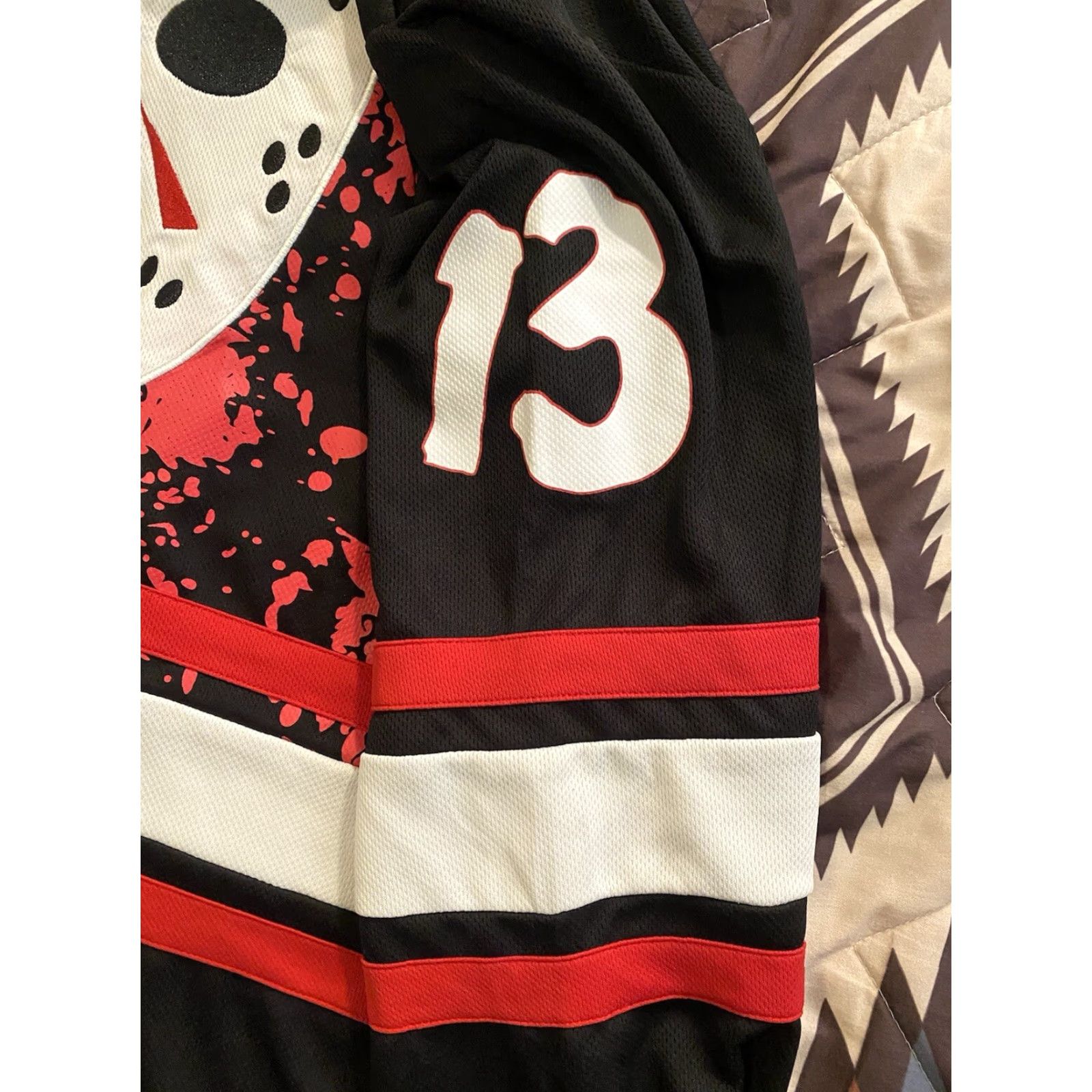 Vintage Friday The 13th Jason Voorhees Hockey Jersey Embroidered Men’s Size XL Size US XL / EU 56 / 4 - 7 Thumbnail