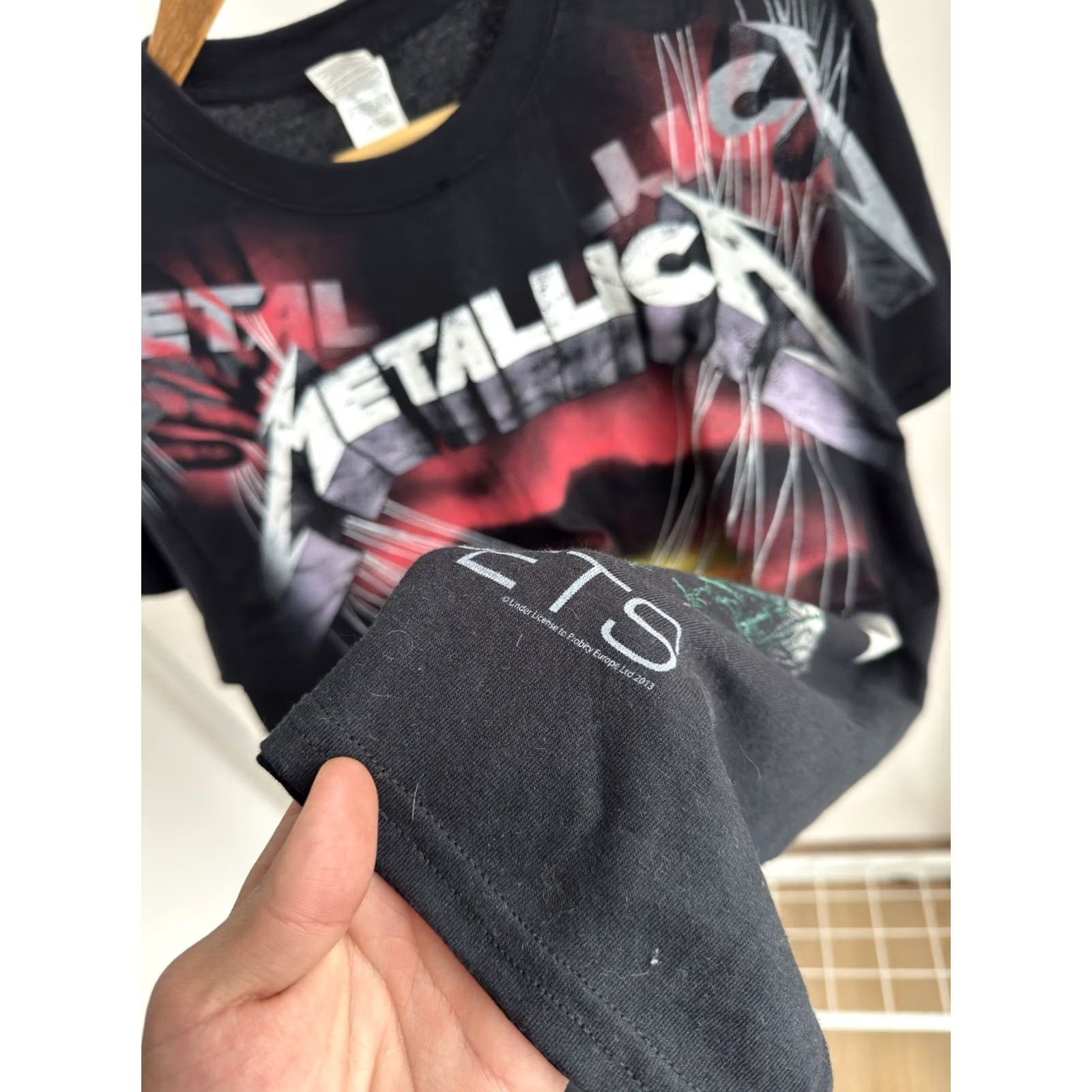 Gildan VINTAGE Metallica Shirt M Black Cotton Short Sleeve Logo Band Tees 2013 USA Rock Mens Size US M / EU 48-50 / 2 - 5 Thumbnail