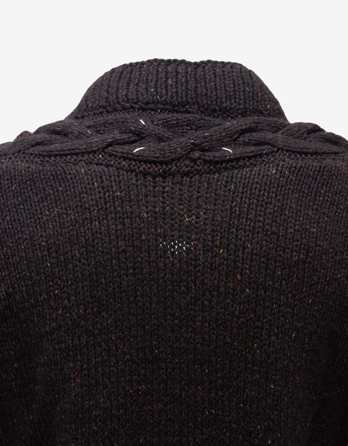 Maison Margiela Maison Martin Margiela Brown Cable Knit Cardigan Size US S / EU 44-46 / 1 - 7 Thumbnail