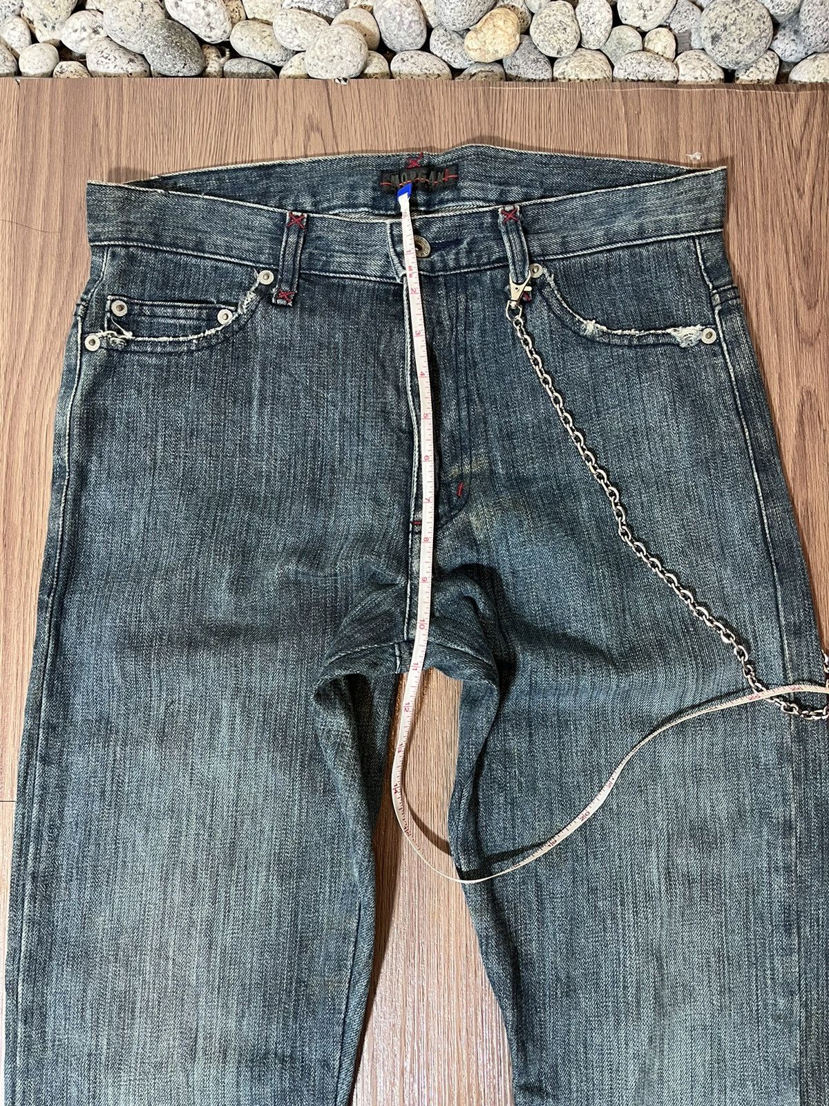 Morgan Homme Morgan Homme rusty washed flare denim Size US 31 - 15 Thumbnail