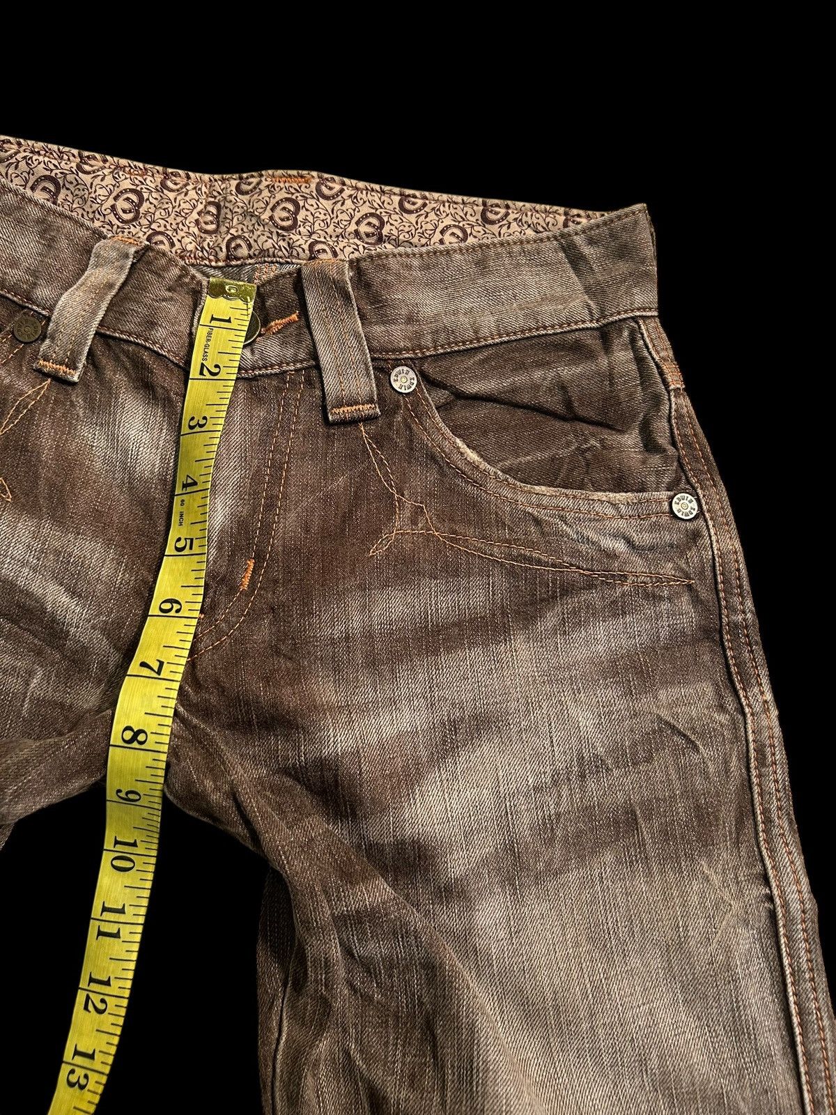 Edwin × Japanese Brand × Who Decides War VINTAGE EDWIN503 RUSTY FADED MUD WASH DENIM JEANS RARE Size US 28 / EU 44 - 13 Thumbnail