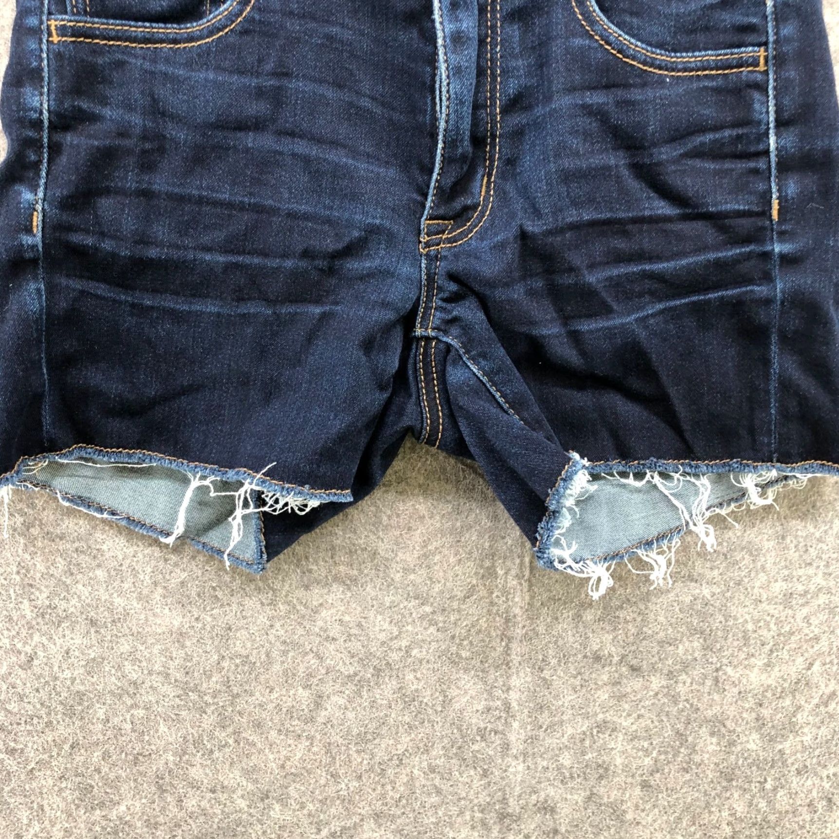 American Eagle Outfitters VINTAGE American Eagle Outfitters Denim Shorts Womens Size 2 Blue Dark Wash Cutoff Bohemian Festival Summer Size 26" / US 2 / IT 38 - 4 Thumbnail