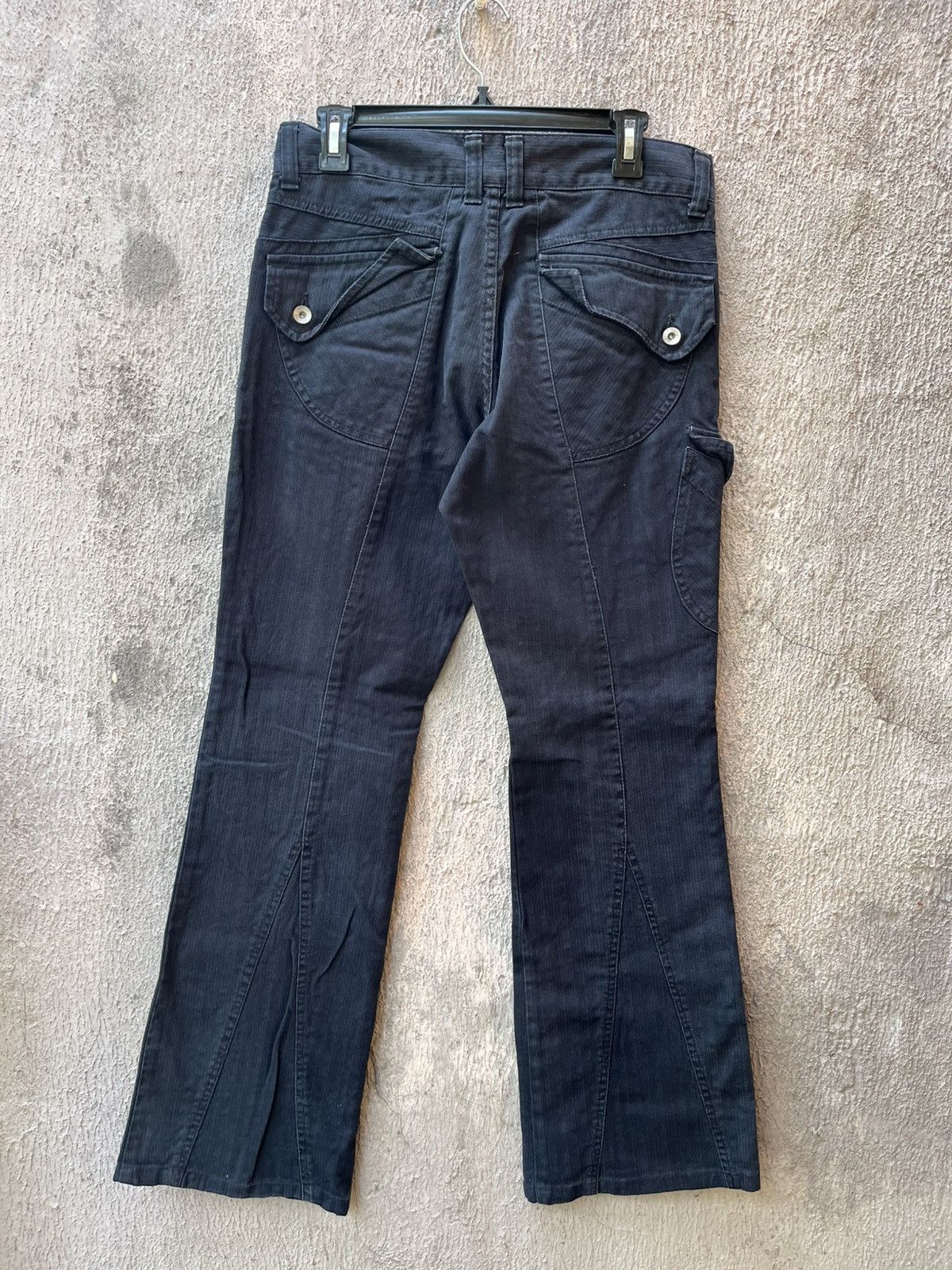 Japanese Brand Semanticdesign black washed Flare Pant ifsixwasnine Size US 32 / EU 48 - 7 Thumbnail