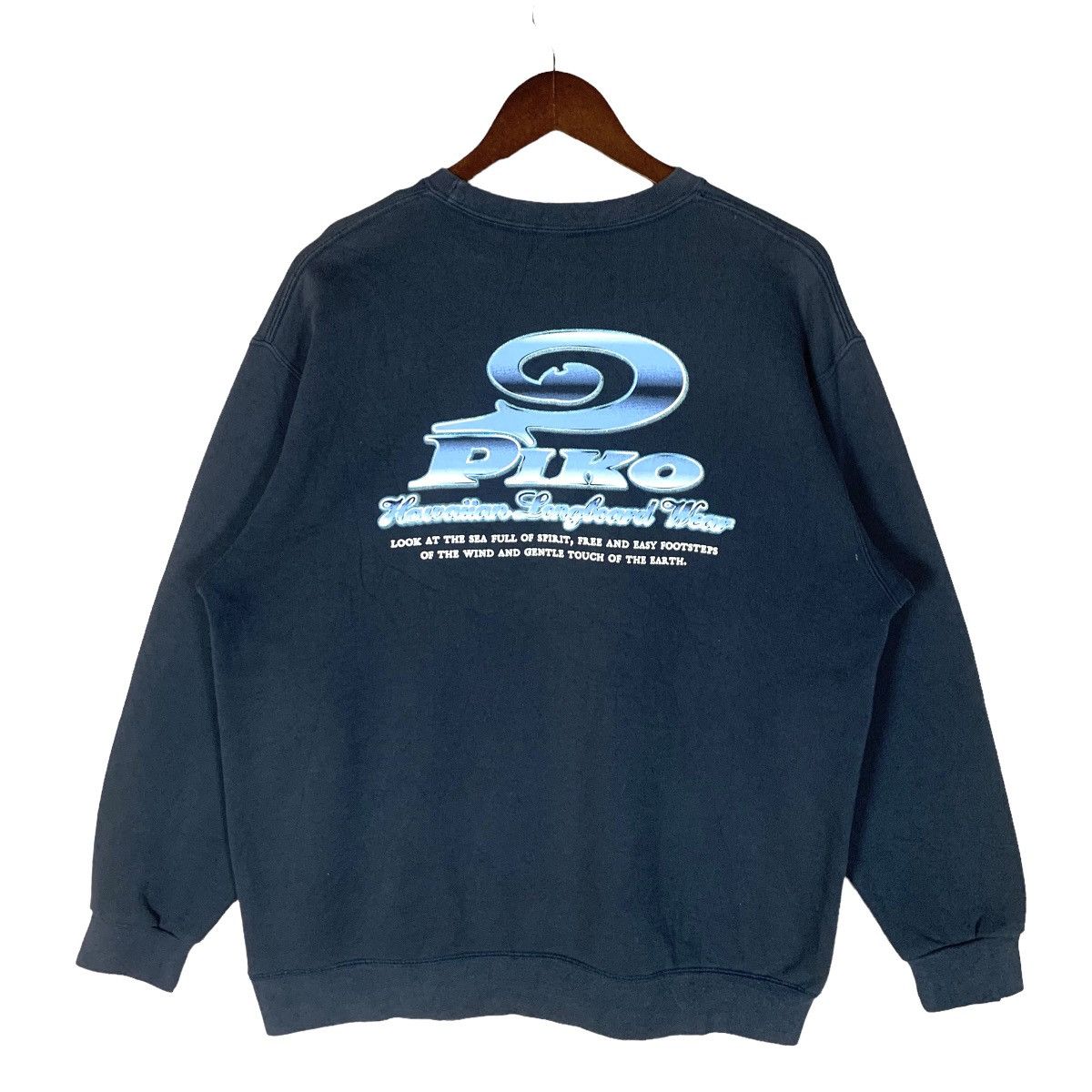 Japanese Brand Surf Style Vintage Vintage Piko Hawaiian Longboard Wear Crewneck Sweatshirt Grailed
