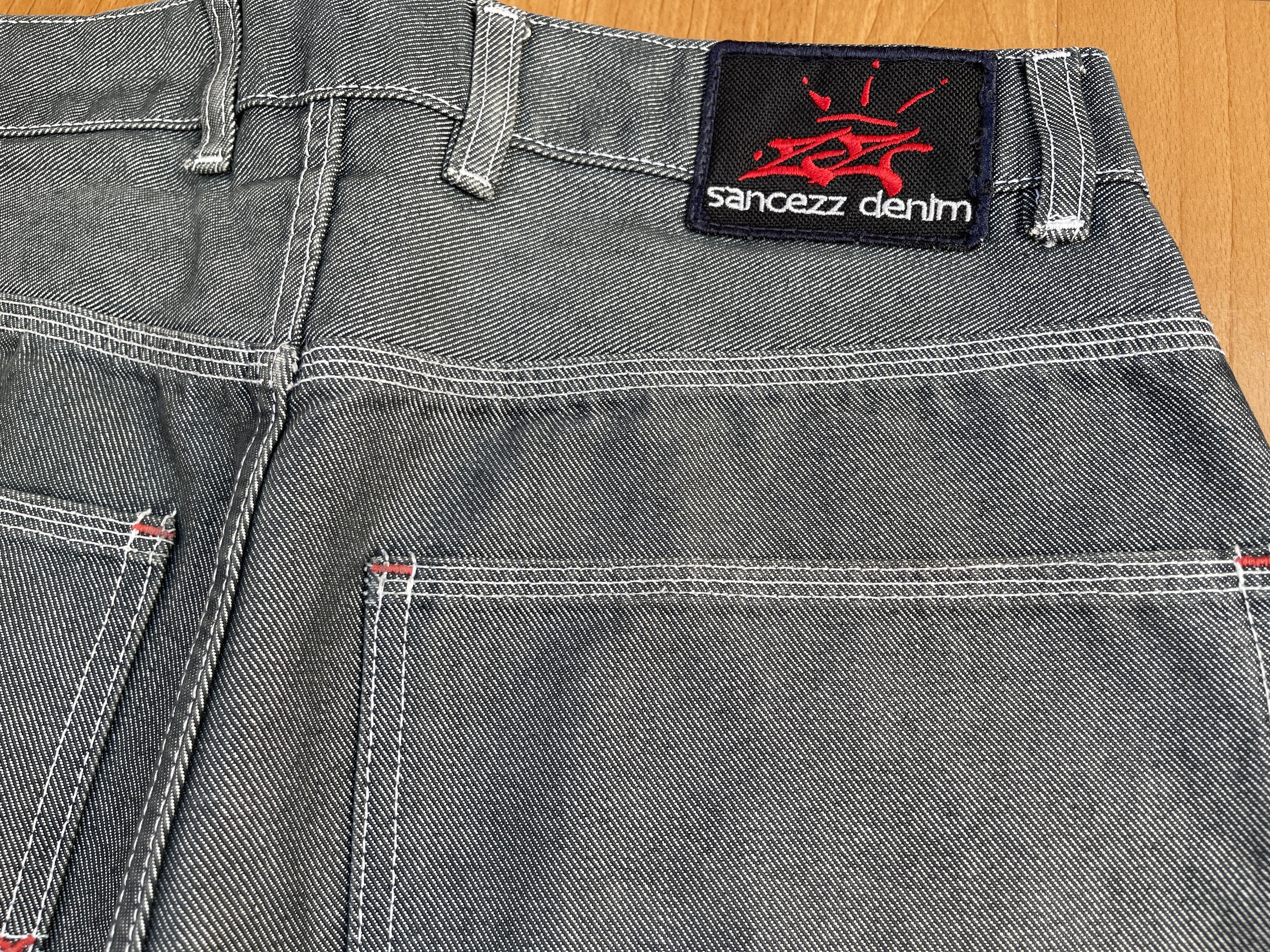 Other Sancezz jeans, shiny, vintage baggy, silver, metallic Y2K 32 Size US 32 / EU 48 - 15 Thumbnail