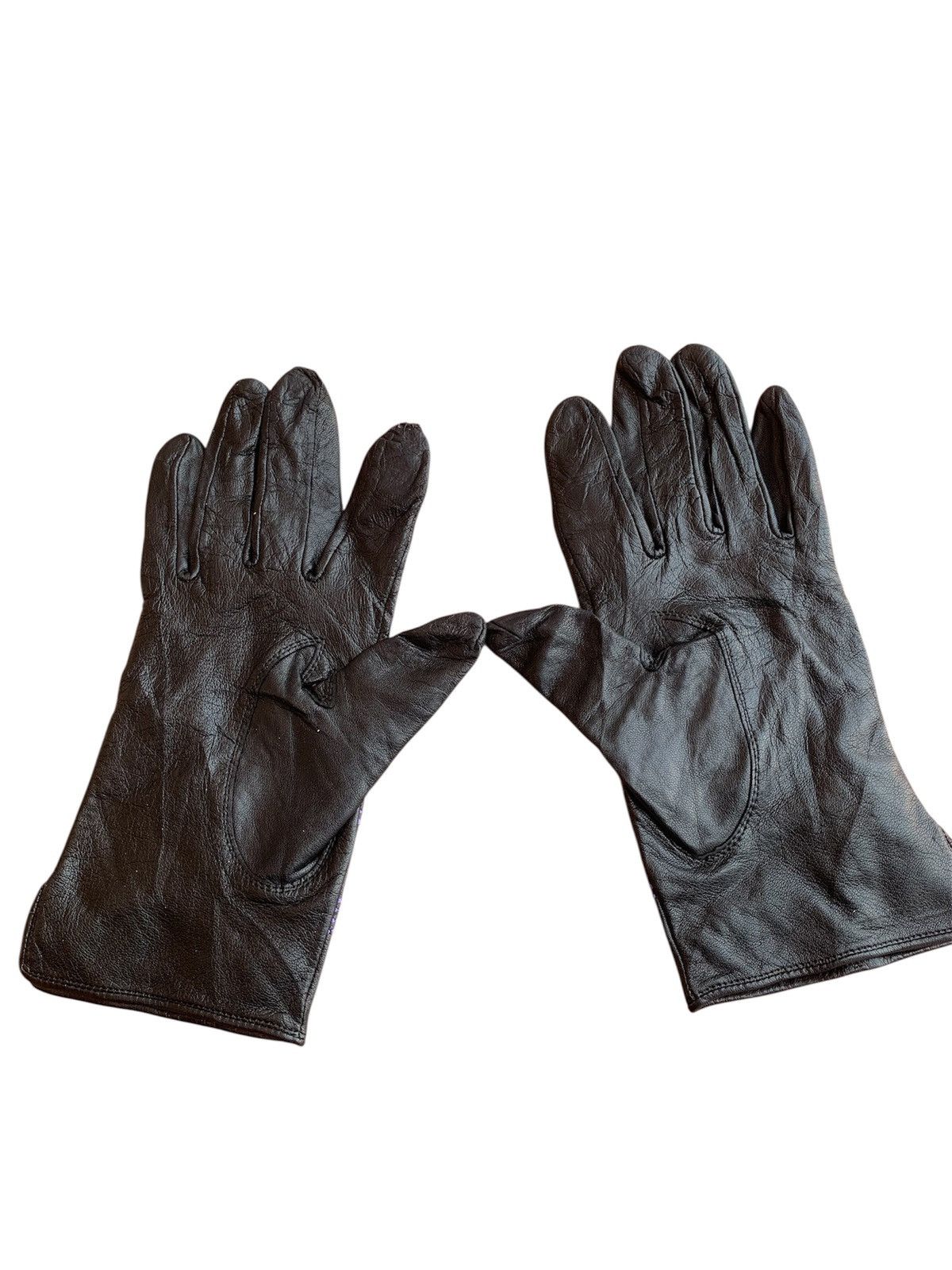 Vivienne Westwood Vivienne Westwood Leather Orb Gloves Vtg Punk Design Rare Size 28 - 2 Thumbnail