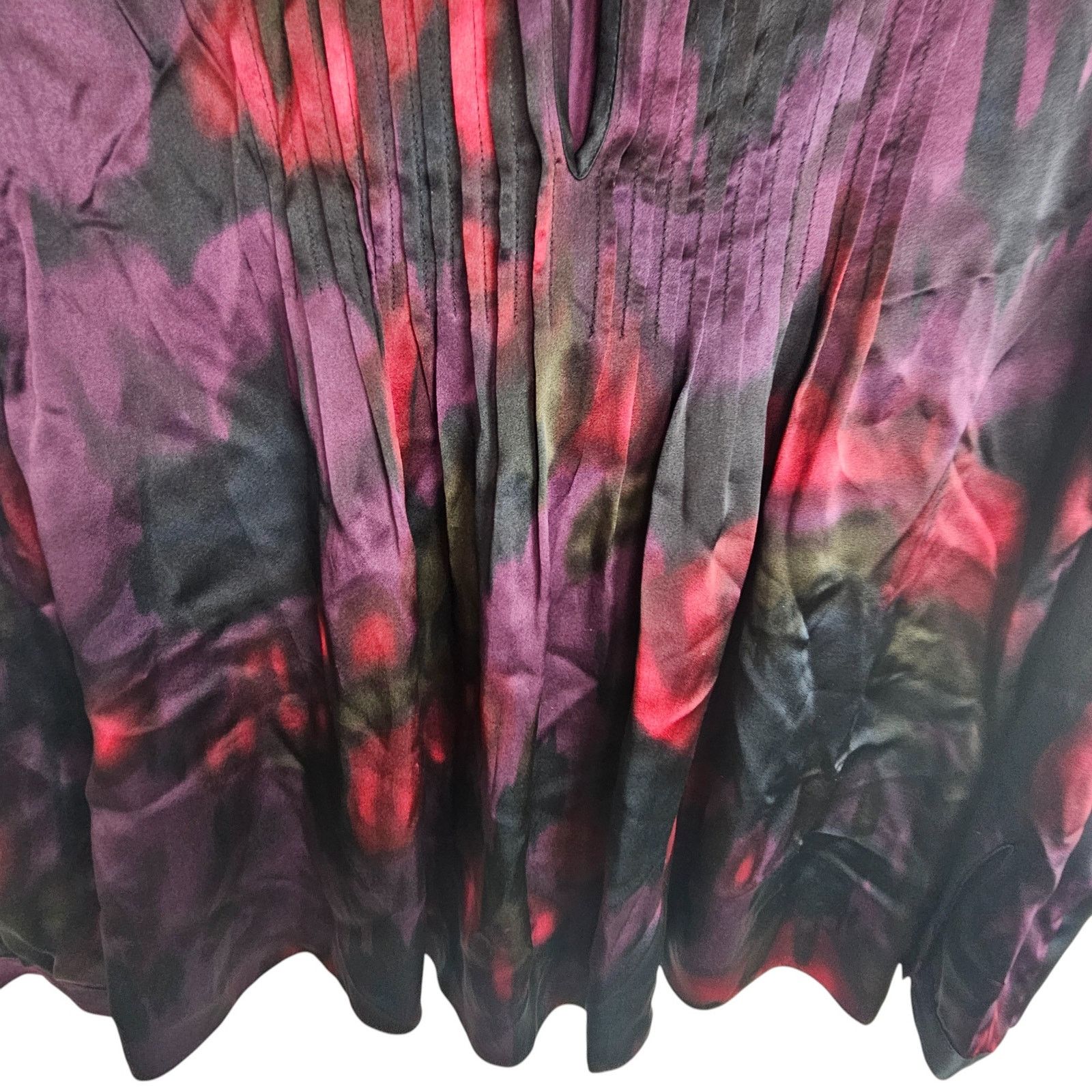 Theory Theory Bianca Vague Silk Pleated Keyhole Blouse Quiet Luxury Size S / US 4 / IT 40 - 4 Thumbnail