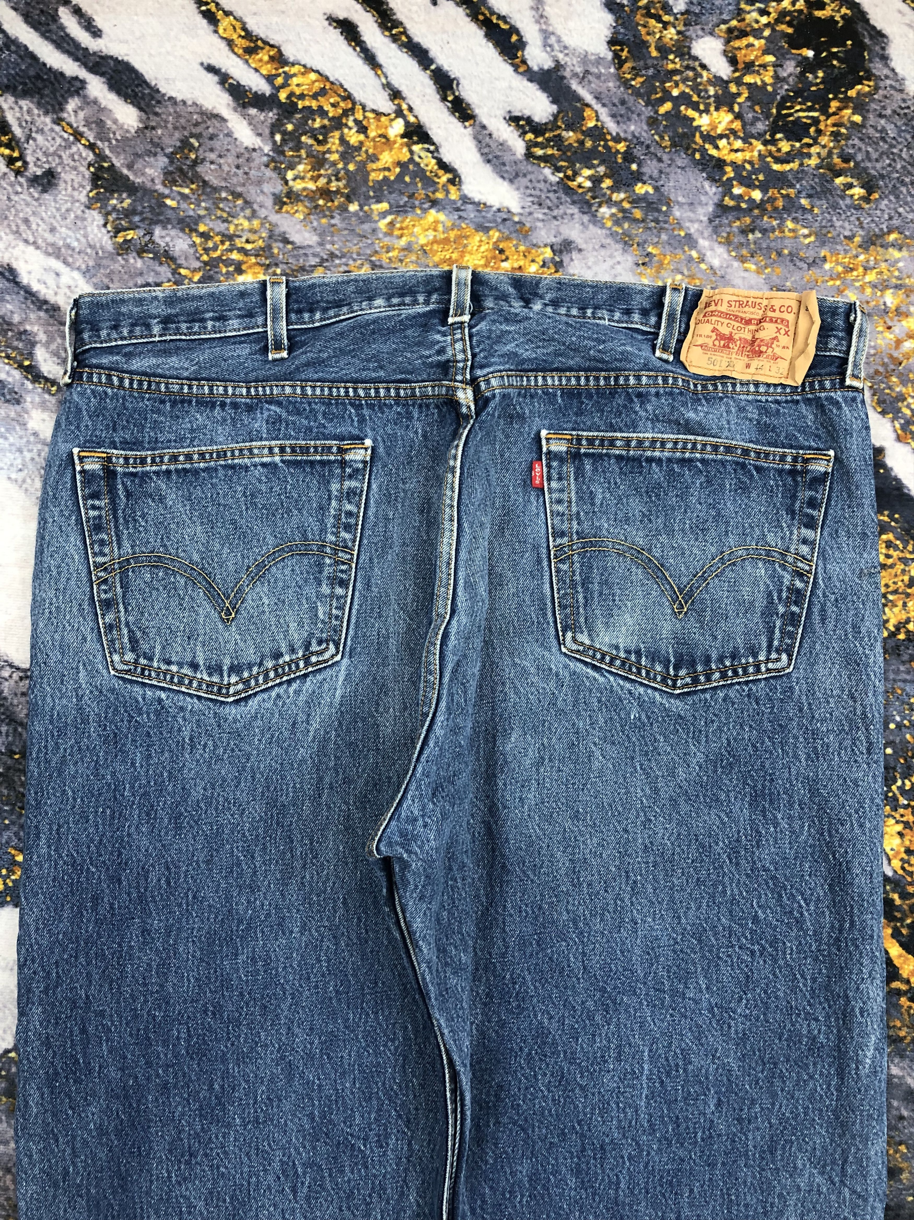Levi's Vintage Levis 501xx Faded Blue Jeans DPP0179 Size US 41 - 4 Thumbnail