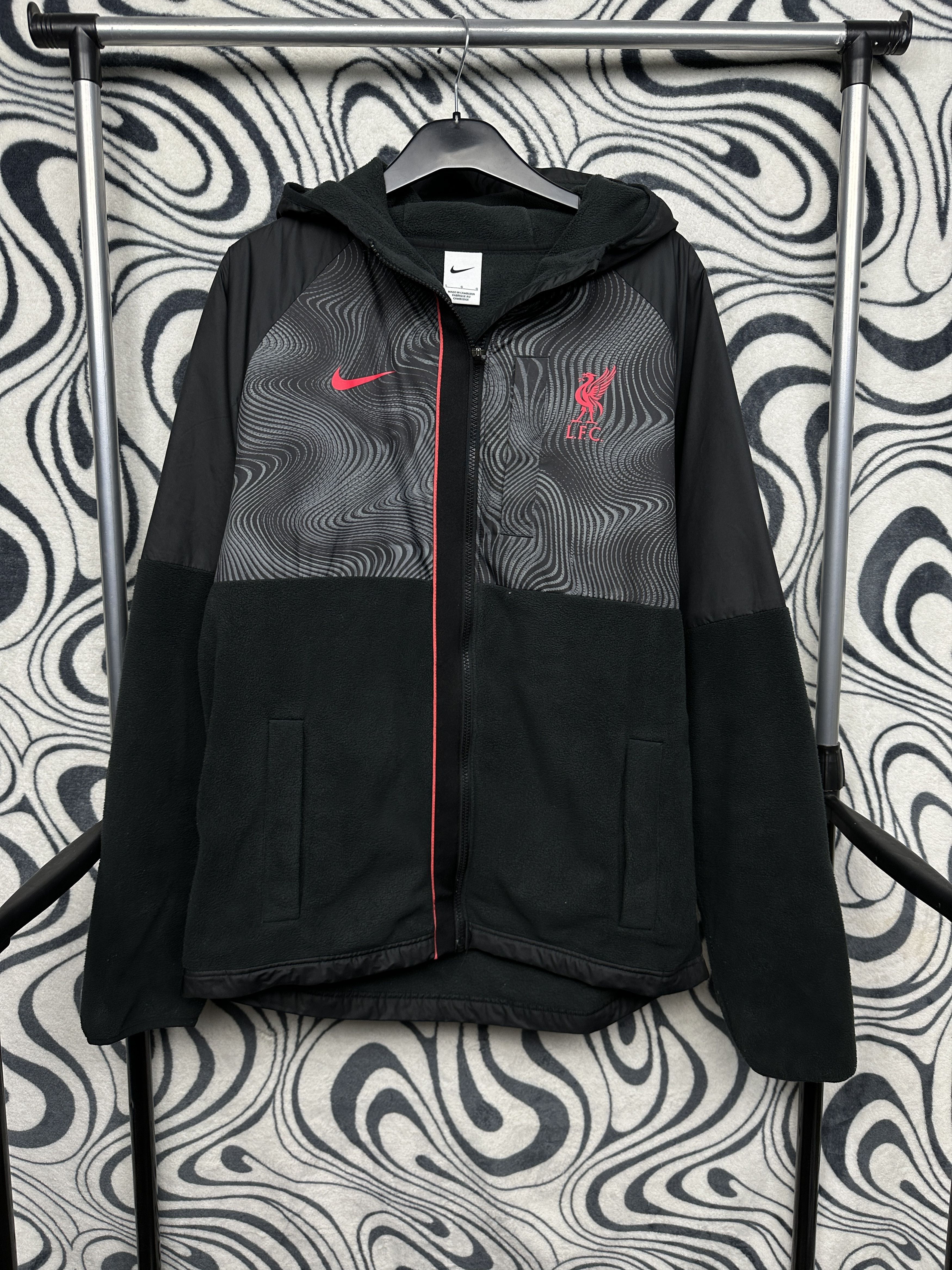 Nike Nike Liverpool Big Swoosh Nylon + Fleece Jacket Y2K Size US L / EU 52-54 / 3 - 3 Thumbnail