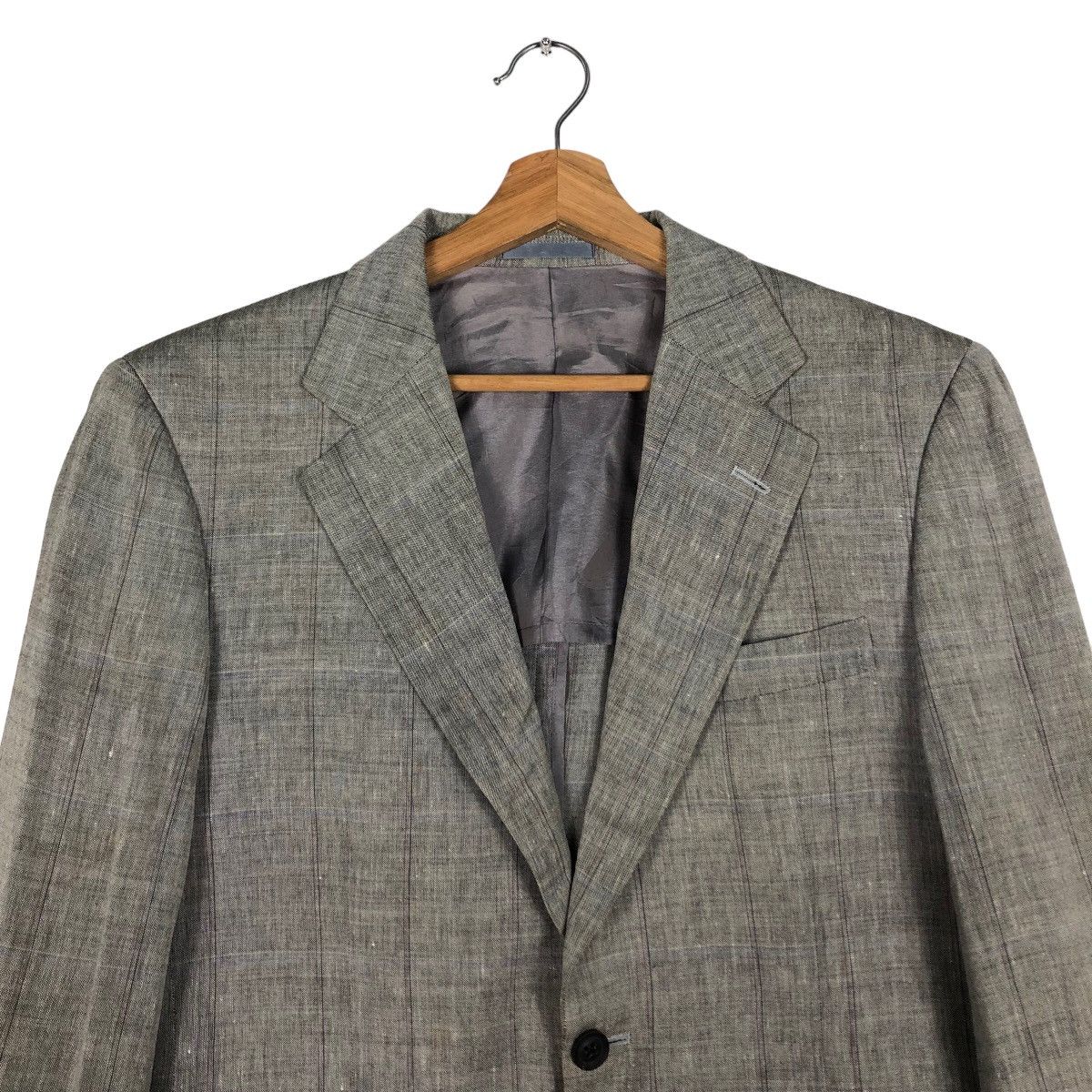 Burberry 🔥Vtg Burberrys Wool & Linen Double Breast Jackets Size US M / EU 48-50 / 2 - 3 Thumbnail