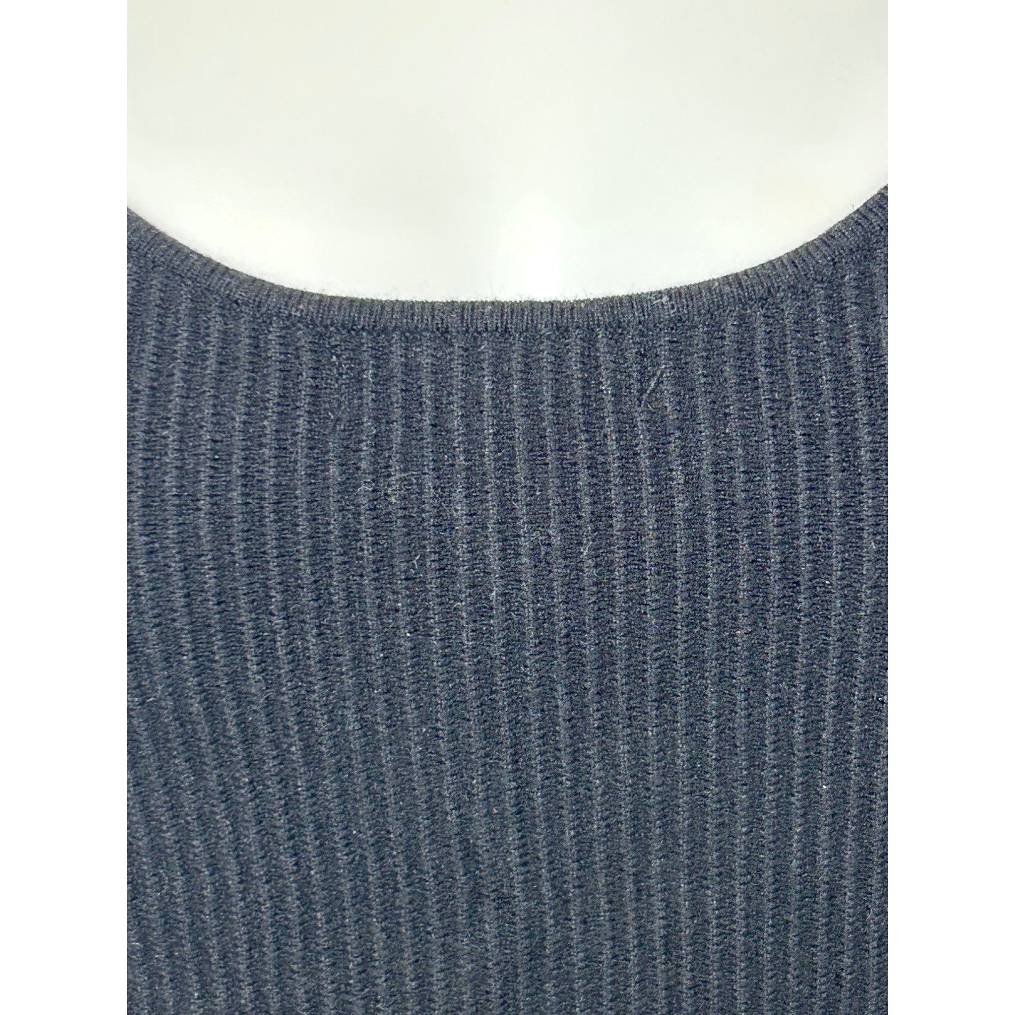 AQUA Aqua Women’s Ribbed Tank Top Black M Stretch Workout Dance A Size M / US 6-8 / IT 42-44 - 7 Thumbnail