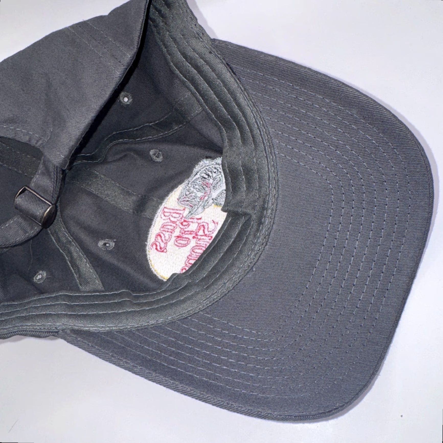 Bass Pro Shops VINTAGE Bass Pro Shops Gray Hat Baseball Cap Strapback One Size Men Adjustable Cap Cotton Canvas Logo Size ONE SIZE - 4 Thumbnail
