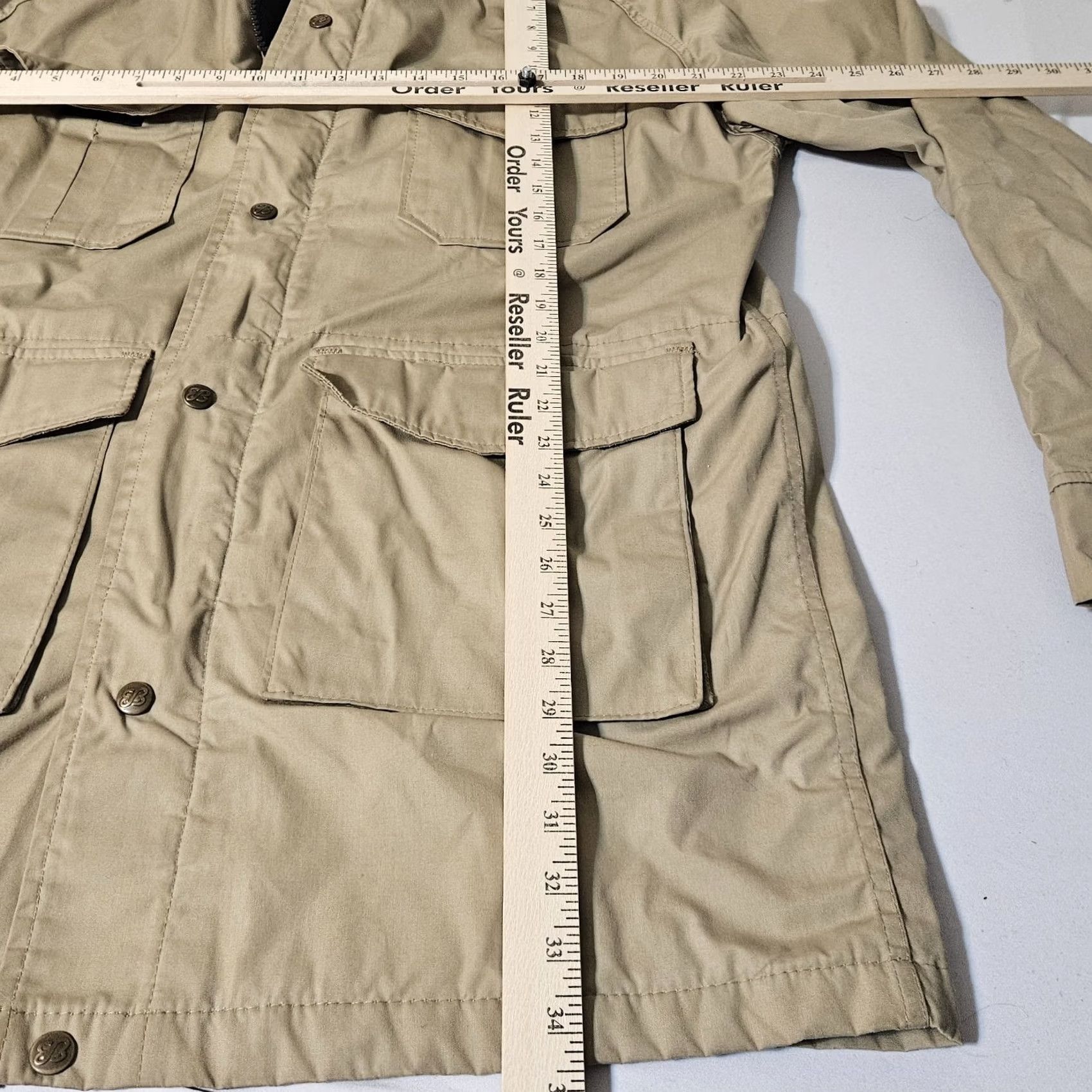 Eddie Bauer VINTAGE Eddie Bauer Explorer Field Expedition Flannel Lined Jacket Canvas Mens M Khaki Leather Trim Pockets Zip Military Jacket Size US M / EU 48-50 / 2 - 3 Thumbnail