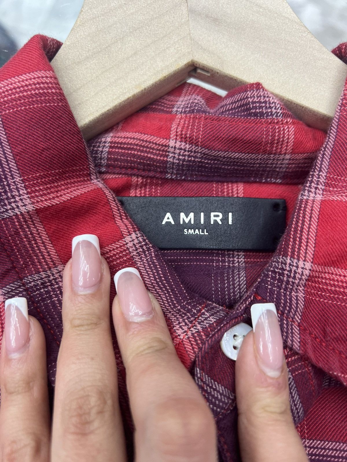 Amiri Amiri Red Bleached Flannel Size US S / EU 44-46 / 1 - 8 Thumbnail