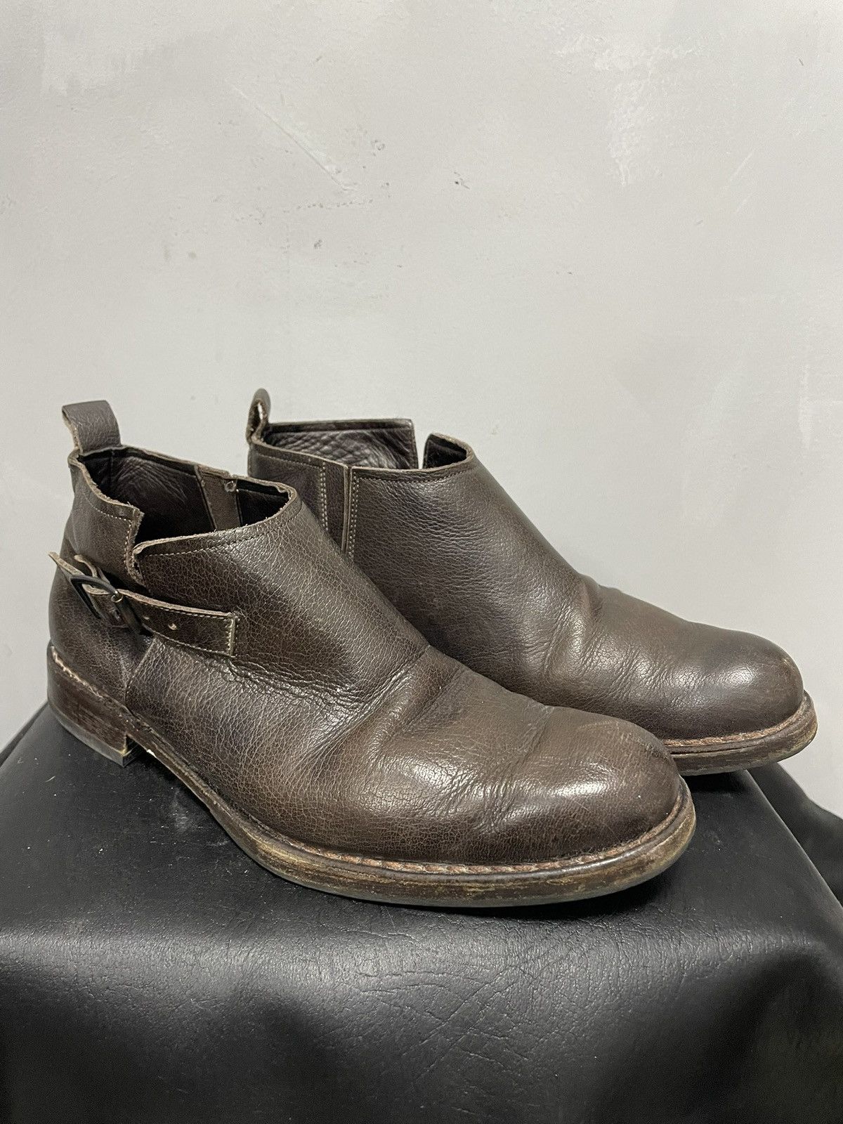 MoMA Moma leather boots archive 90s avant garde guidi style Size US 8.5 / EU 41-42 - 1 Thumbnail