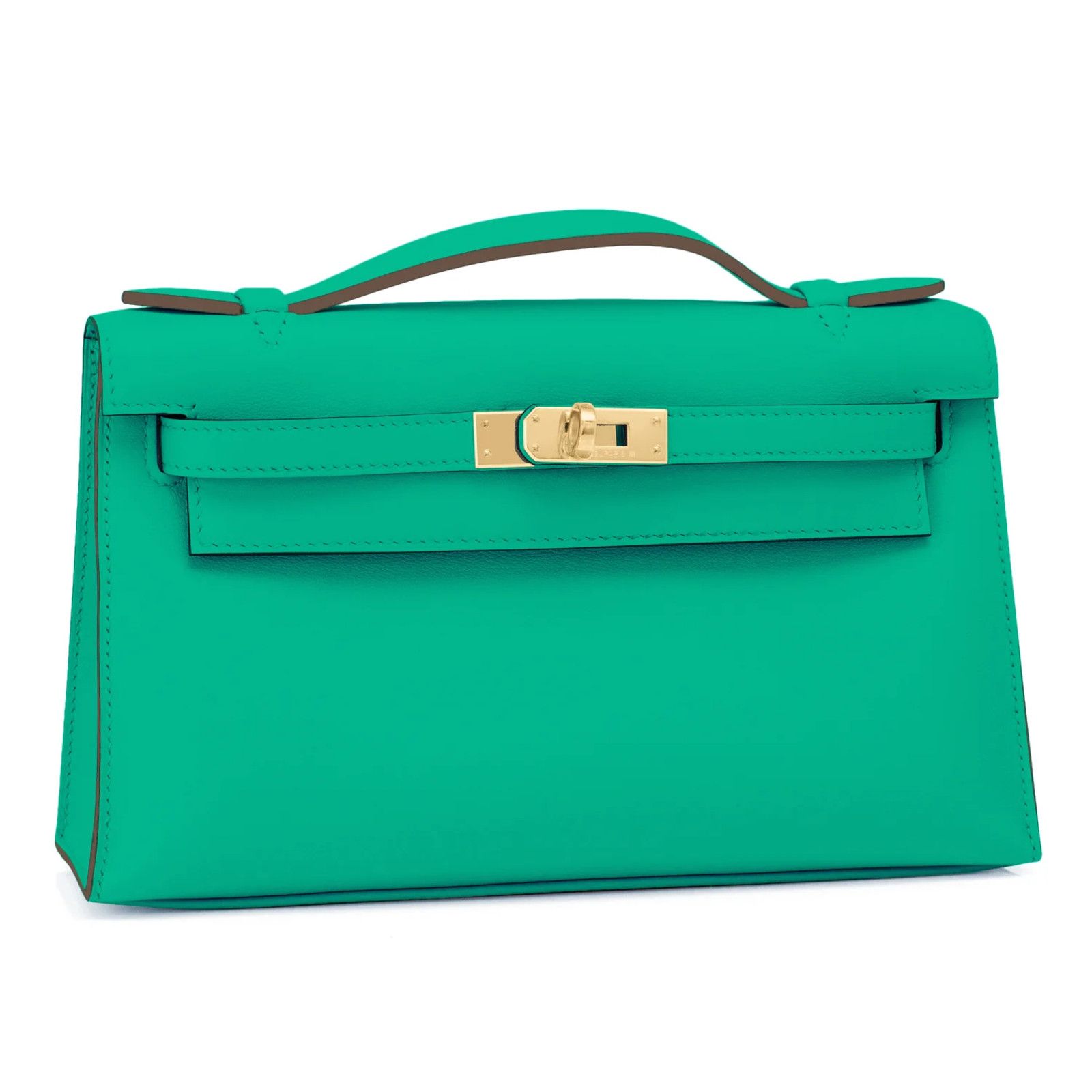 Hermes Hermes Kelly Pochette Mini Kelly Gold Hardware Clutch Bag Size ONE SIZE - 3 Thumbnail