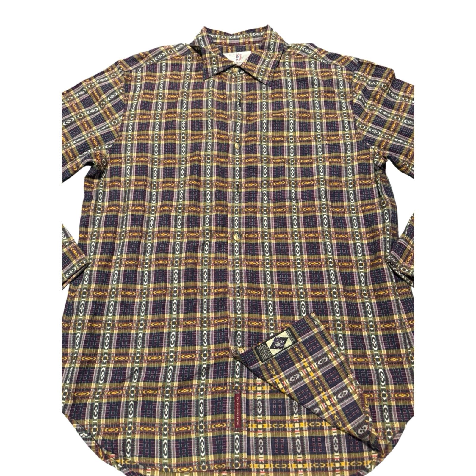 The Territory Ahead VINTAGE Territory Ahead Shirt Mens Southwestern Aztec Chambray Western Large Size US L / EU 52-54 / 3 - 2 Thumbnail