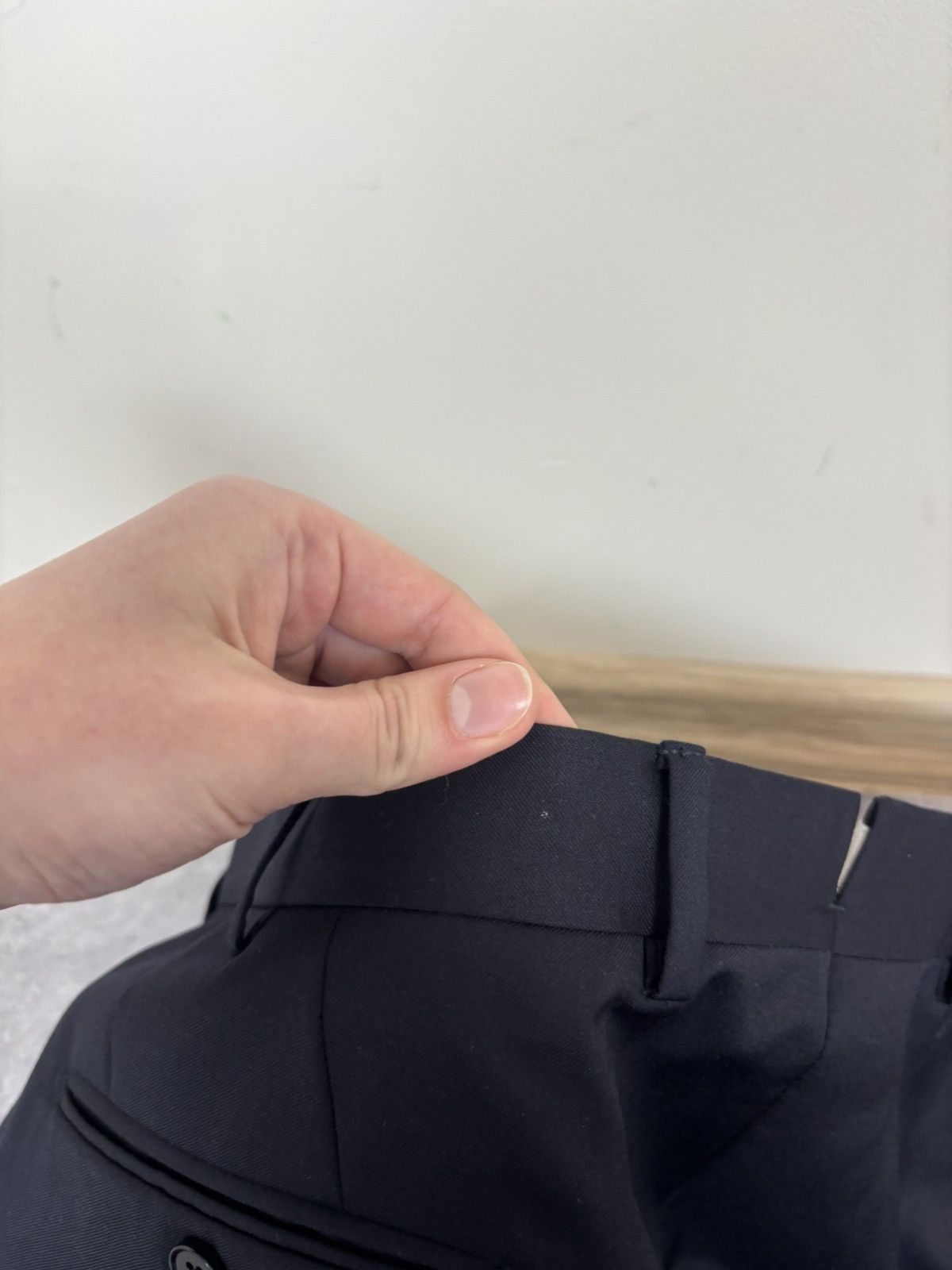 Ermenegildo Zegna Ermenegildo Zegna Men’s Navy Blue Wool Dress Pants Trousers Size US 38 / EU 54 - 21 Thumbnail