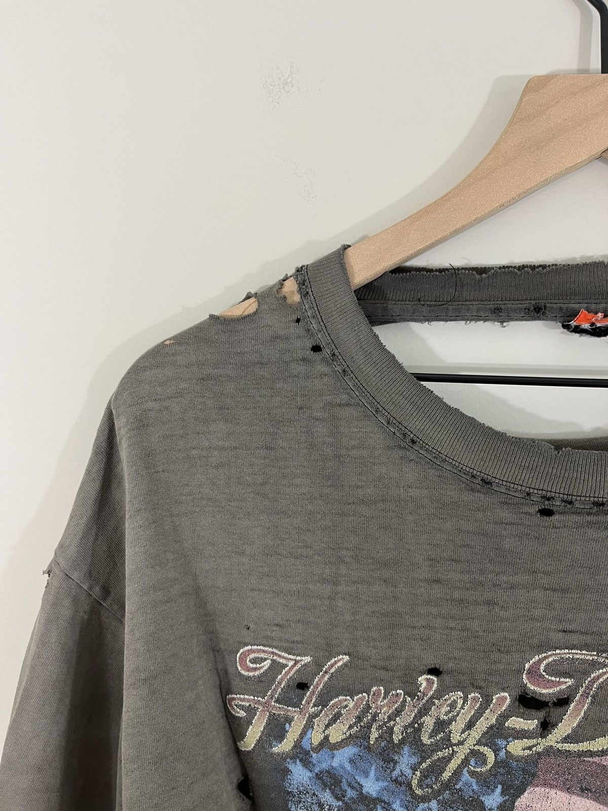 Harley Davidson Harley Davidson ITALIA Thrashed Sun Faded Moto Tee Size US L / EU 52-54 / 3 - 7 Thumbnail