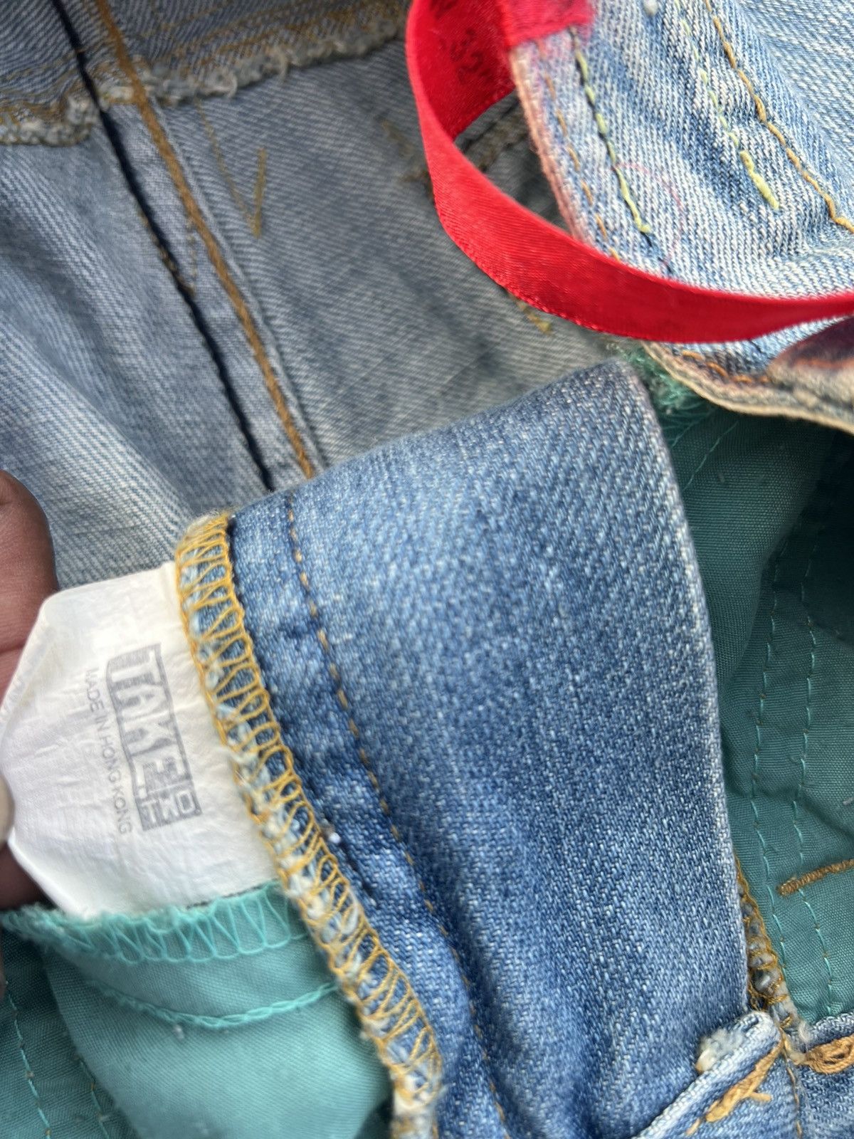 Japanese Brand Take Two Distressed Denim Size US 32 / EU 48 - 10 Thumbnail