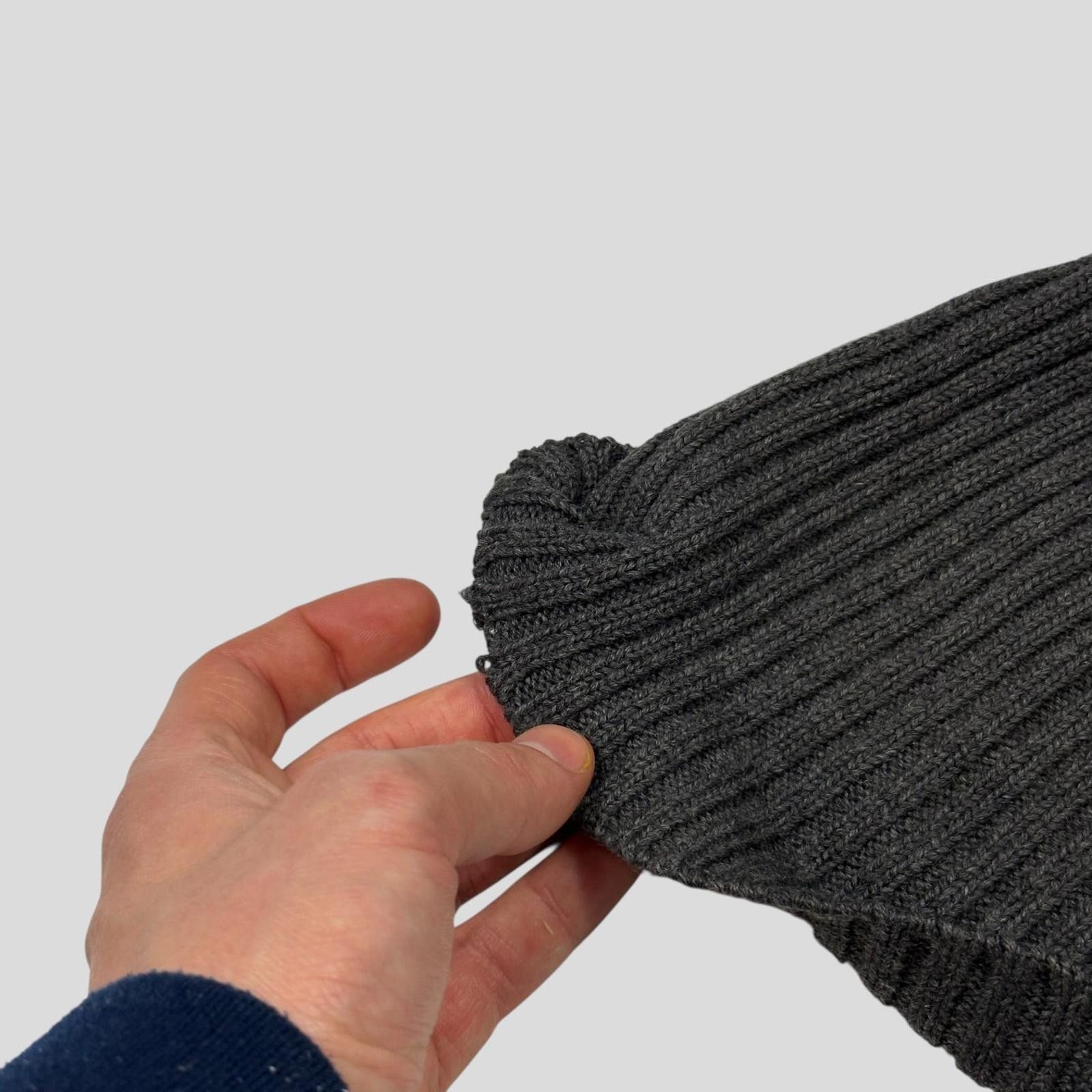 Prada Prada Sport 2007 Carbon Logo Grey Wool Beanie - OS Size ONE SIZE - 5 Thumbnail