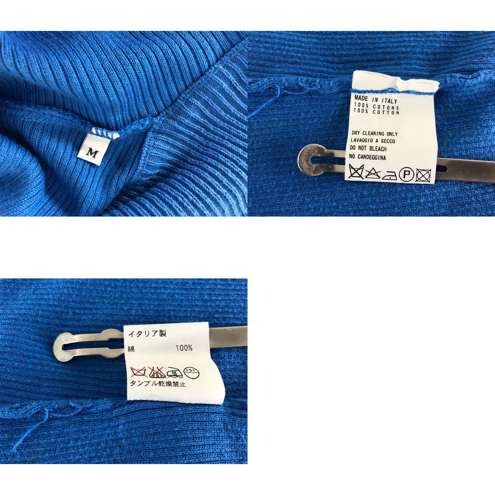 Vintage Bikkembergs Full Zip Top Cotton Blue Women M Regular Fit Shirt XS? Size M / US 6-8 / IT 42-44 - 9 Thumbnail