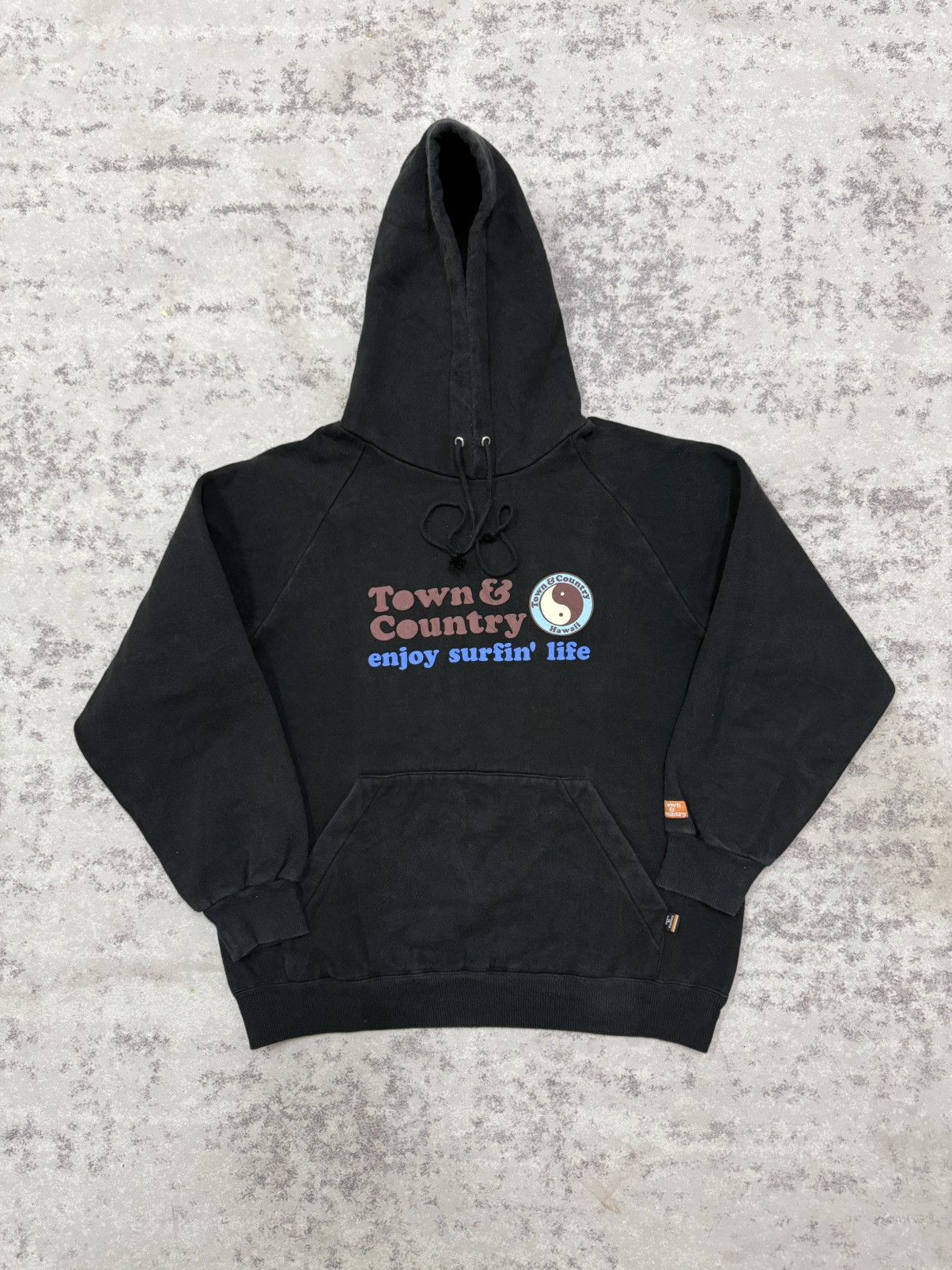 Vintage Vintage Town & Country Enjoy Surfing Pullover Sweater Hoodie Size US M / EU 48-50 / 2 - 3 Thumbnail