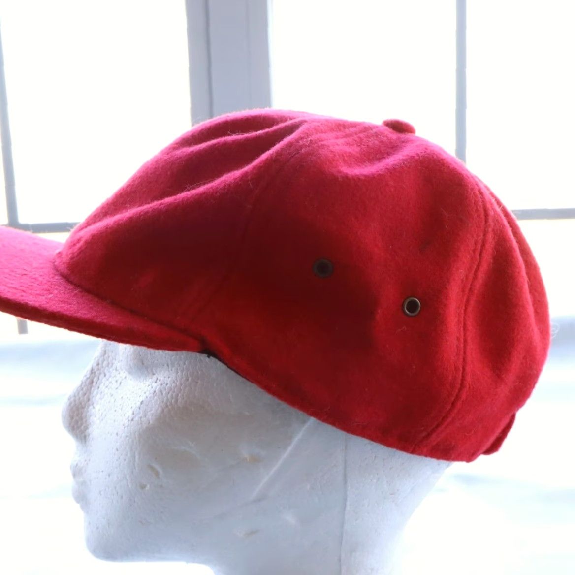 J.Crew J. Crew Wool Red Woven Baseball Fitted Hat Men's L/XL Size ONE SIZE - 2 Thumbnail