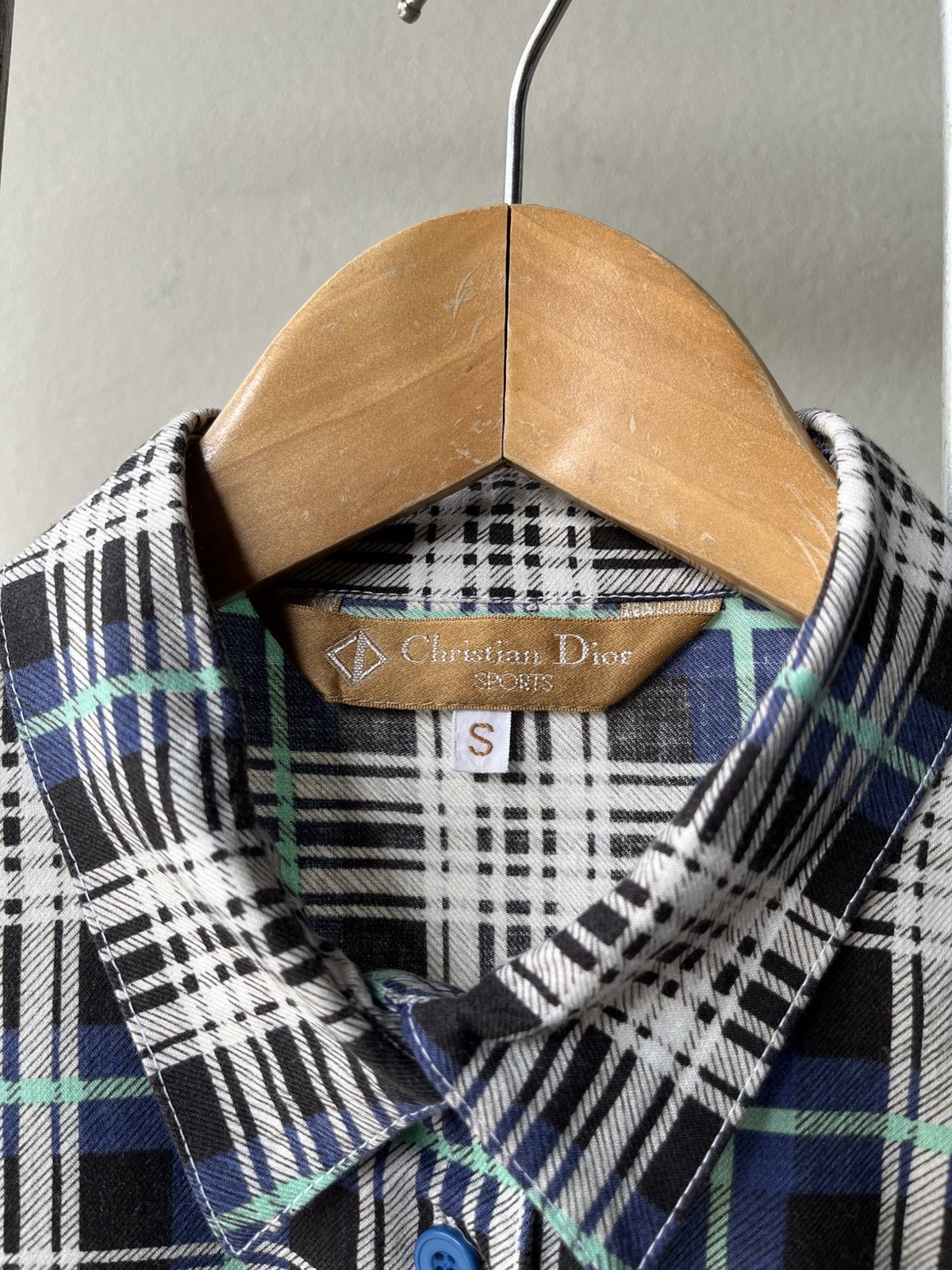 Dior Christian Dior Blue plaid shirt. Size S / US 4 / IT 40 - 3 Thumbnail