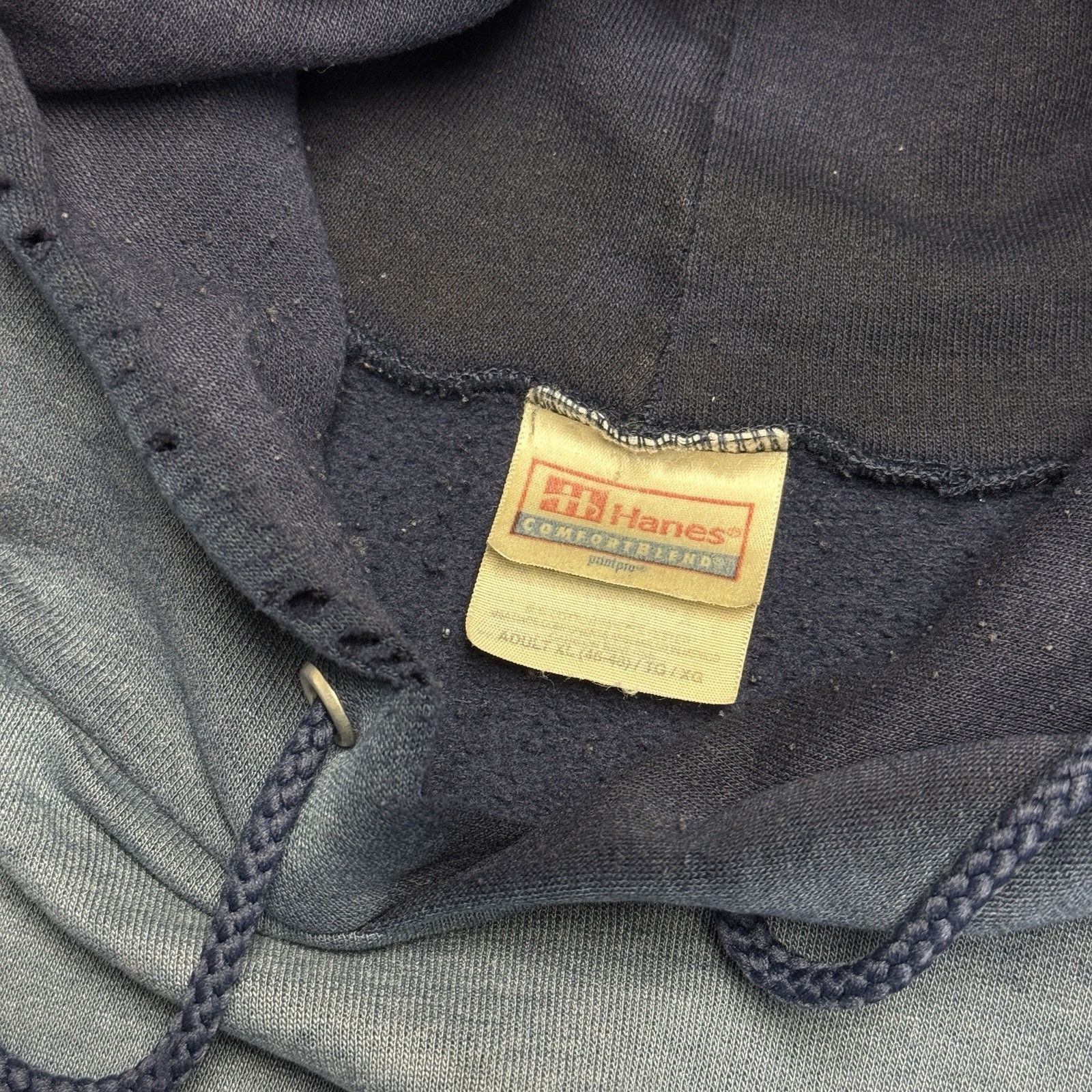 Vintage Vintage USA Hoodie Sweatshirt Mens XL 25.5x26 Faded Blue Y2K Size US XL / EU 56 / 4 - 17 Thumbnail