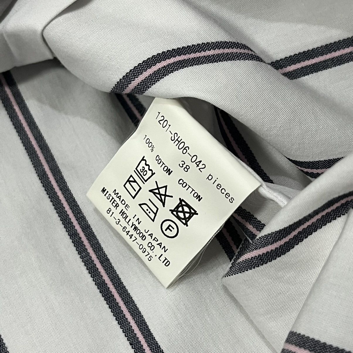 N.Hoolywood N.Hoolywood Random Tacked LS Shirt Stripe - White Size US XL / EU 56 / 4 - 11 Thumbnail