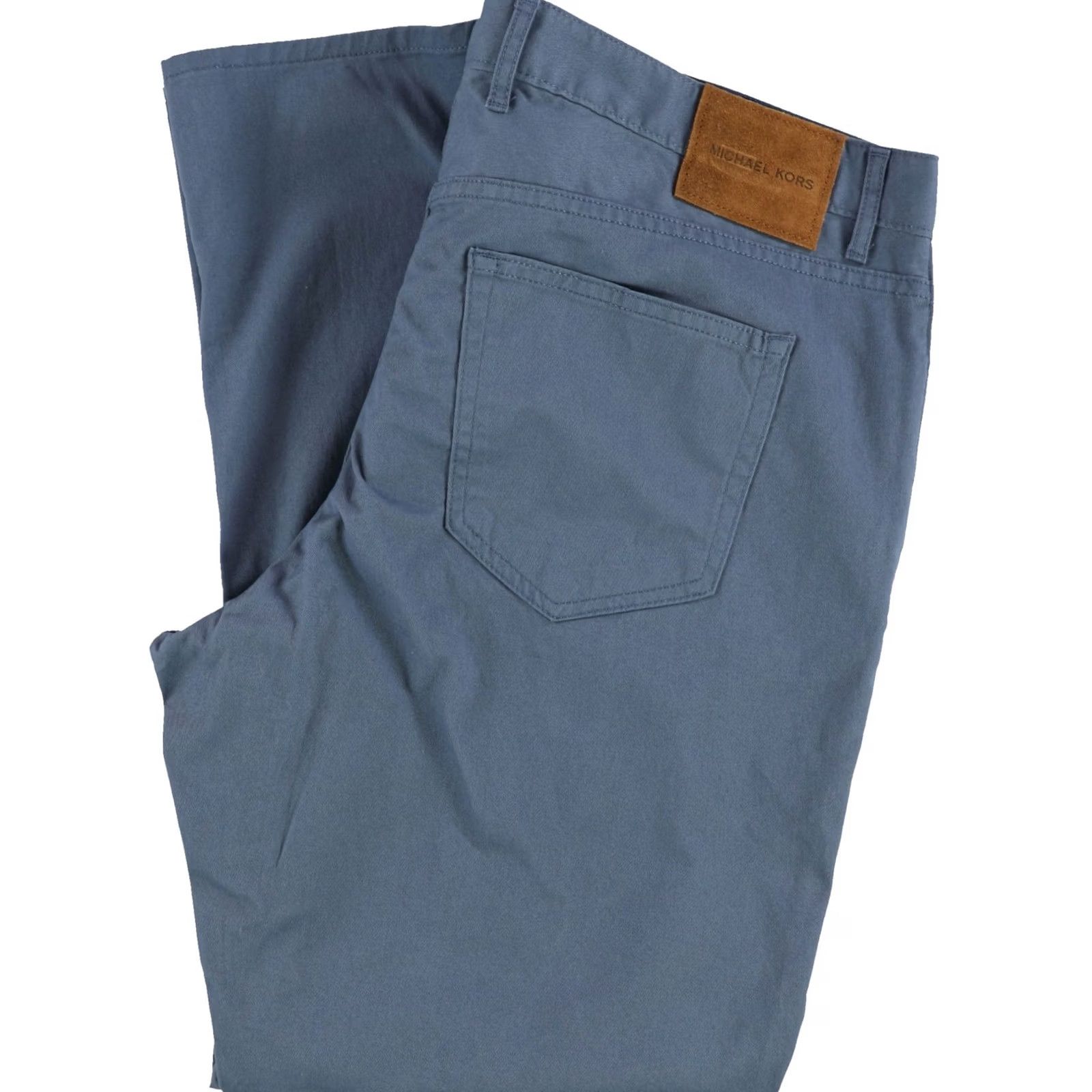 Michael Kors Michael Kors Mens Parker Tapered Slim Chino Casual Pants blue 33 Size US 33 - 2 Thumbnail