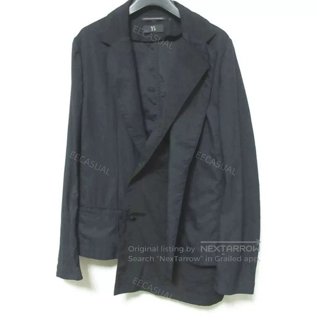 Y's Asymmetrical Layered Black Jacket. Size S / US 4 / IT 40 - 1 Thumbnail