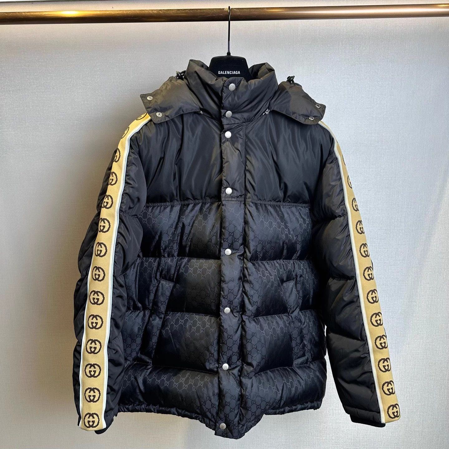 Gucci Gucci black GG monogram all over print new down jacket Size US M / EU 48-50 / 2 - 1 Thumbnail