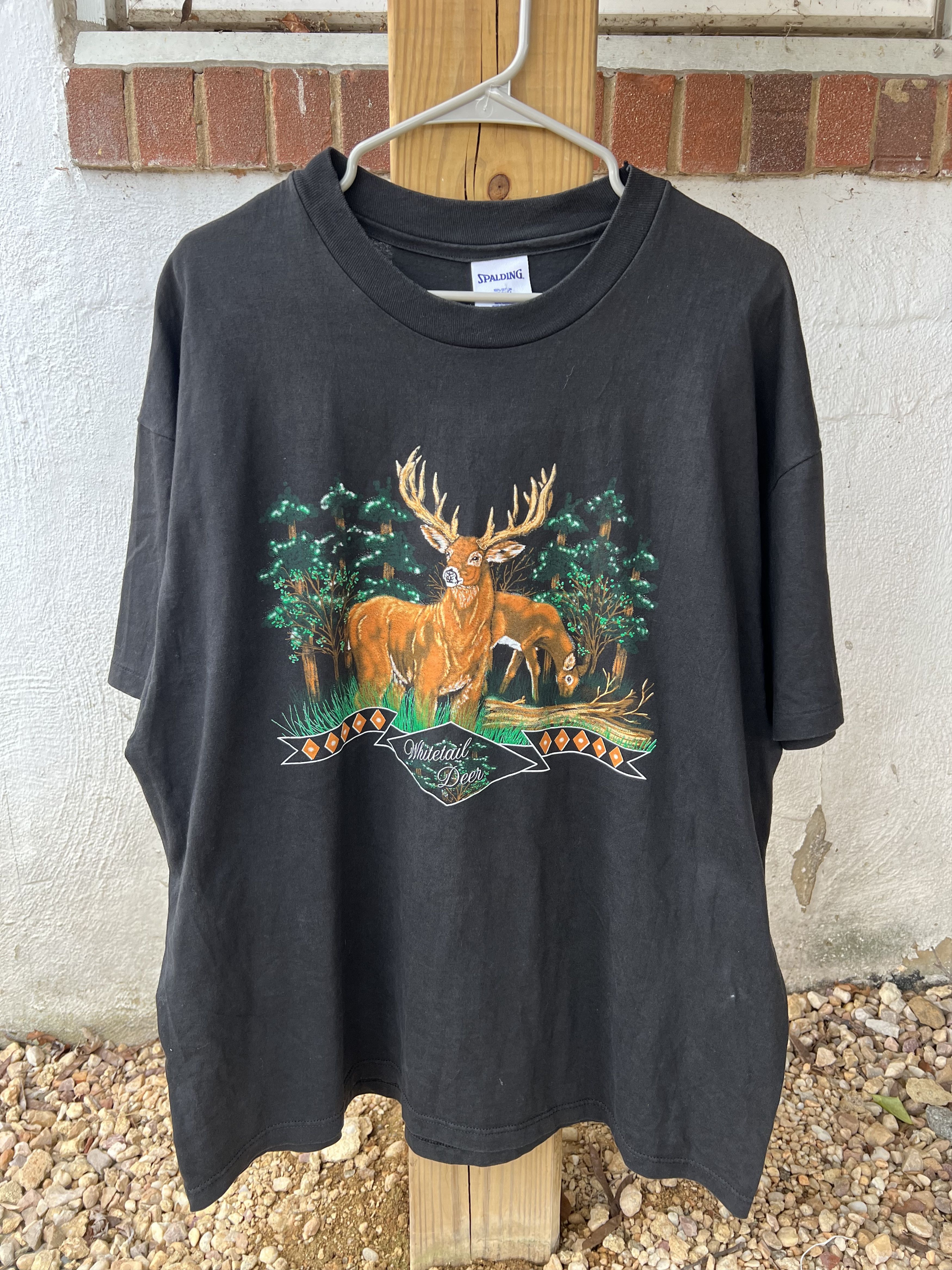Vintage 90s Whitetail Deer T-Shirt Size US XL / EU 56 / 4 - 1 Thumbnail