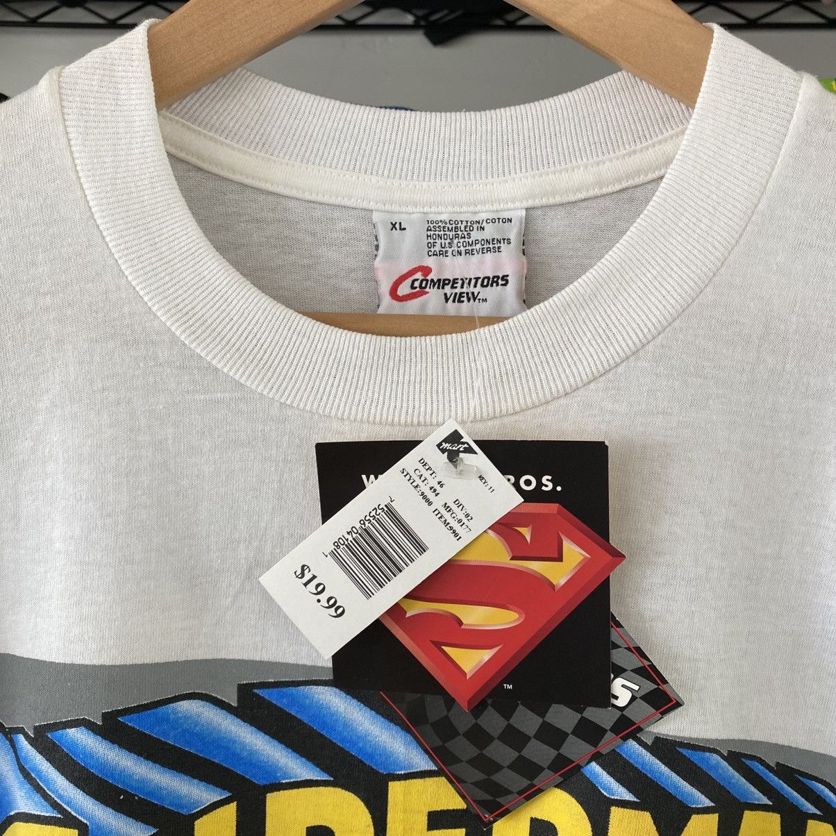 NASCAR Vintage Nascar John Force T-Shirt Superman Warner Bros 1990s Size US XL / EU 56 / 4 - 3 Thumbnail