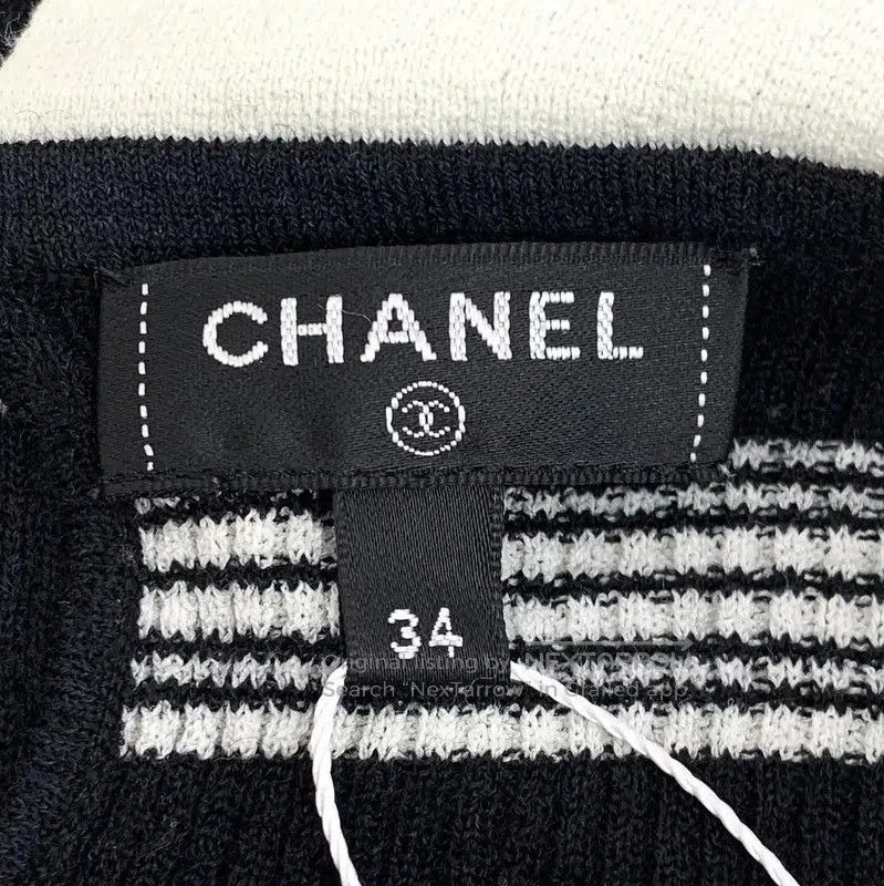 Chanel Chanel Striped Nylon T-Shirt with Bow . Size XXS / US 00 / IT 34 - 6 Thumbnail