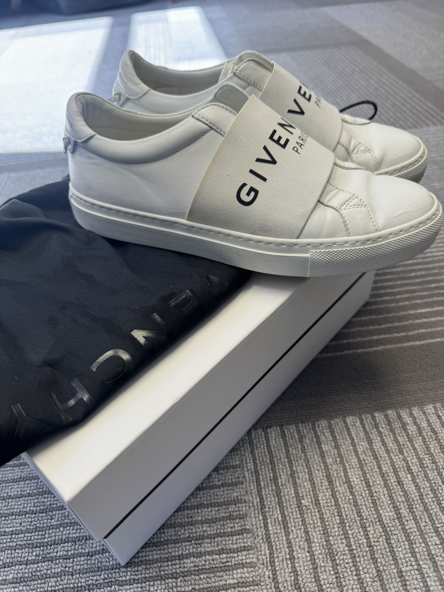 Givenchy Urban street white logo sneakers Size US 7 / IT 37 - 4 Thumbnail
