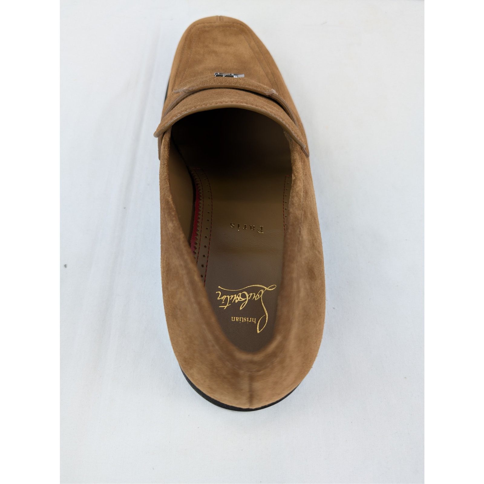 Christian Louboutin o1rshd1 Brown Suede Loafers Shoes Boots in Black Sole 46 Size US 13 / EU 46 - 18 Thumbnail