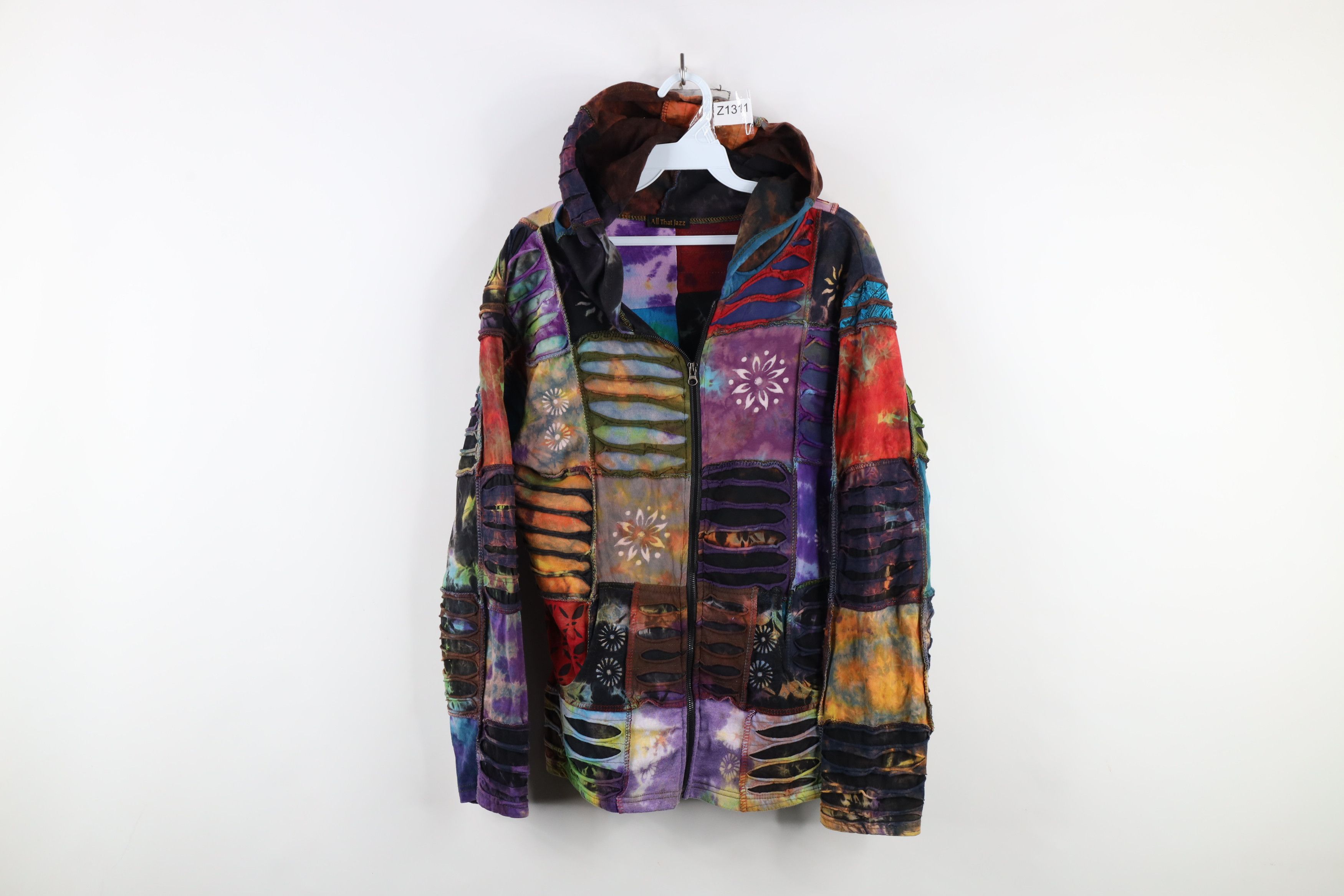Vintage Vintage 90s Y2K Streetwear Fairy Full Zip Hoodie Sweatshirt Size XL / US 12-14 / IT 48-50 - 1 Thumbnail