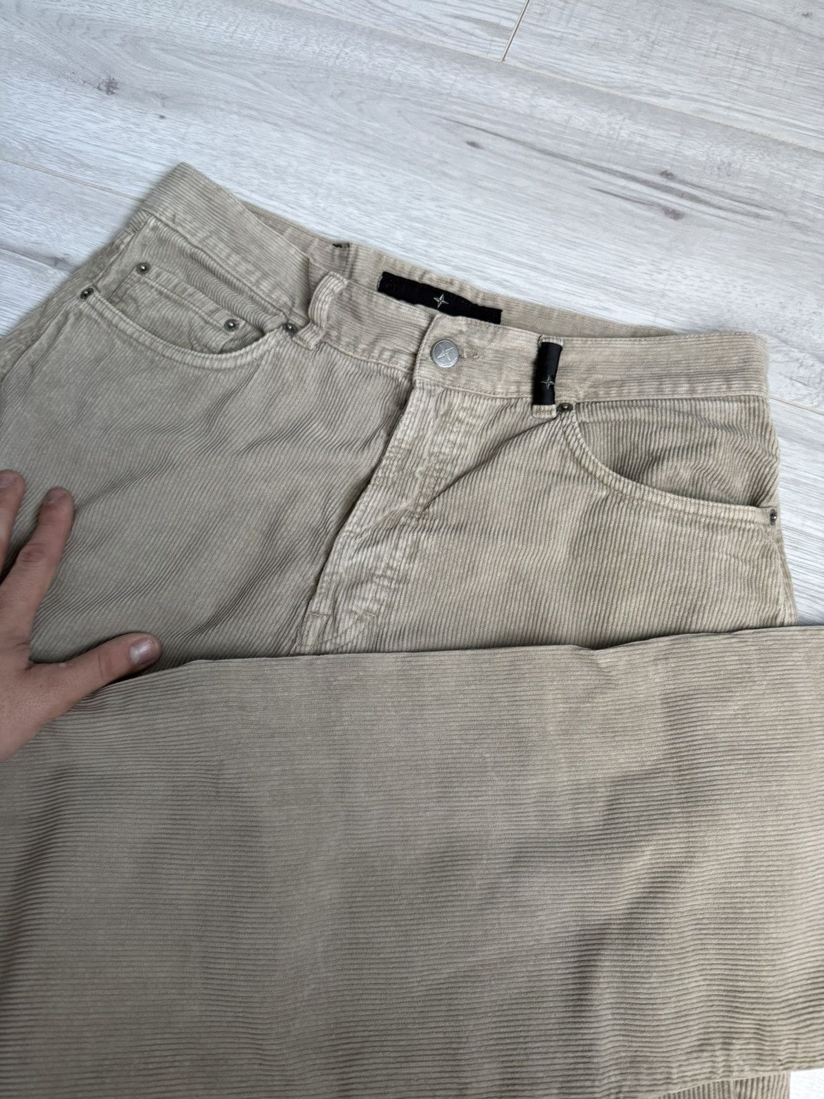 Massimo Osti × Stone Island × Vintage Vintage Velvet Pants Stone Island Size US 32 / EU 48 - 1 Thumbnail
