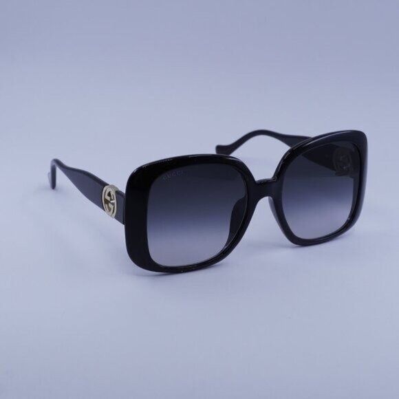 Gucci Gucci GG1029SA 001 Sunglasses Black Square Frame, Grey Size ONE SIZE - 6 Thumbnail