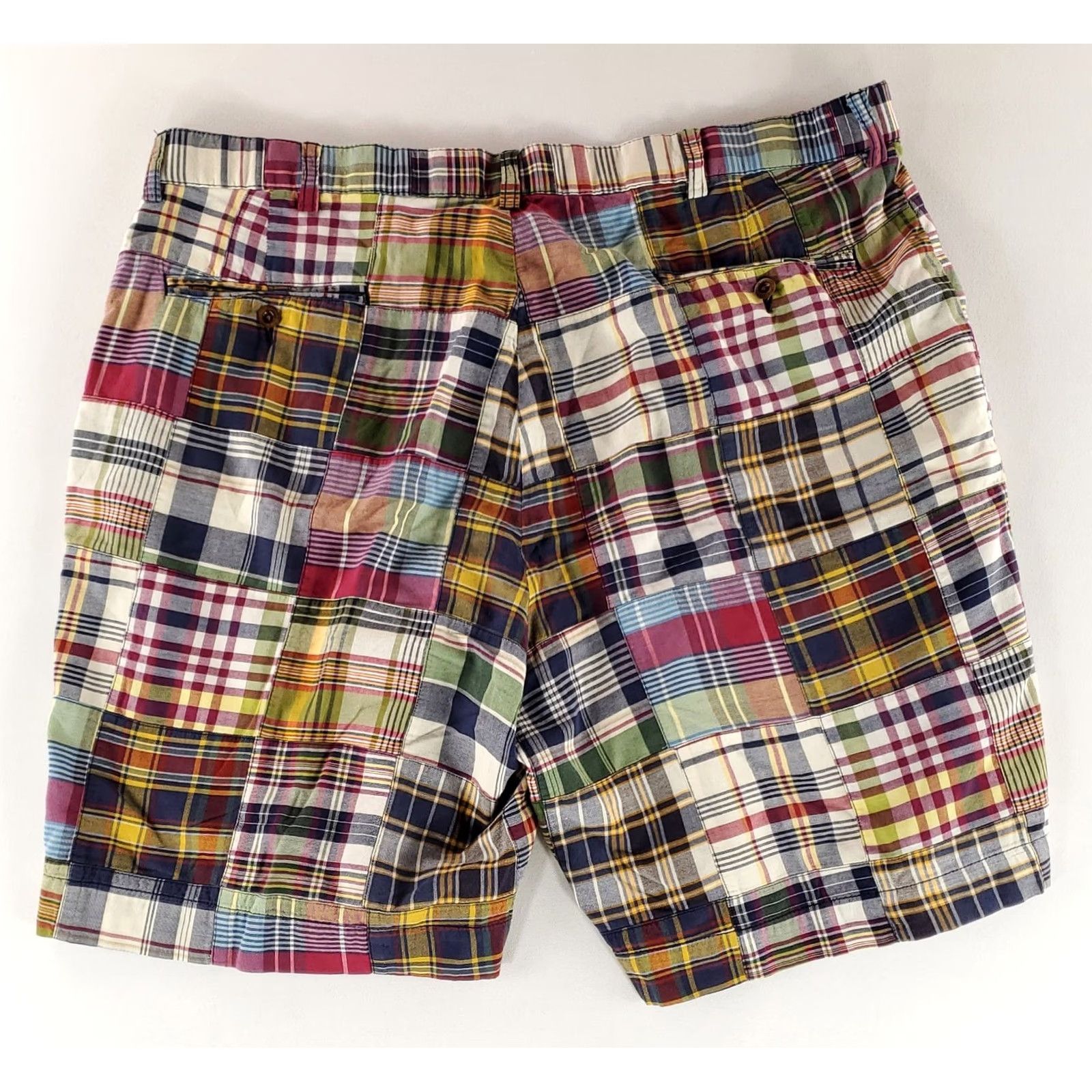 Polo Ralph Lauren Polo Ralph Lauren Prospect Shorts Madras Patchwork Plaid Mens 40 x9 Actual Regular Chino Multicolor Mens Size US L / EU 52-54 / 3 - 3 Thumbnail