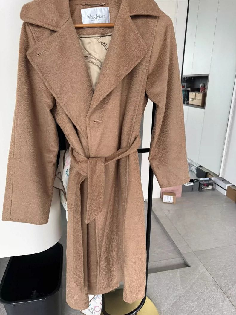 Max Mara Max Mara Camel hair classic lace-up long Size XS / US 0-2 / IT 36-38 - 4 Thumbnail