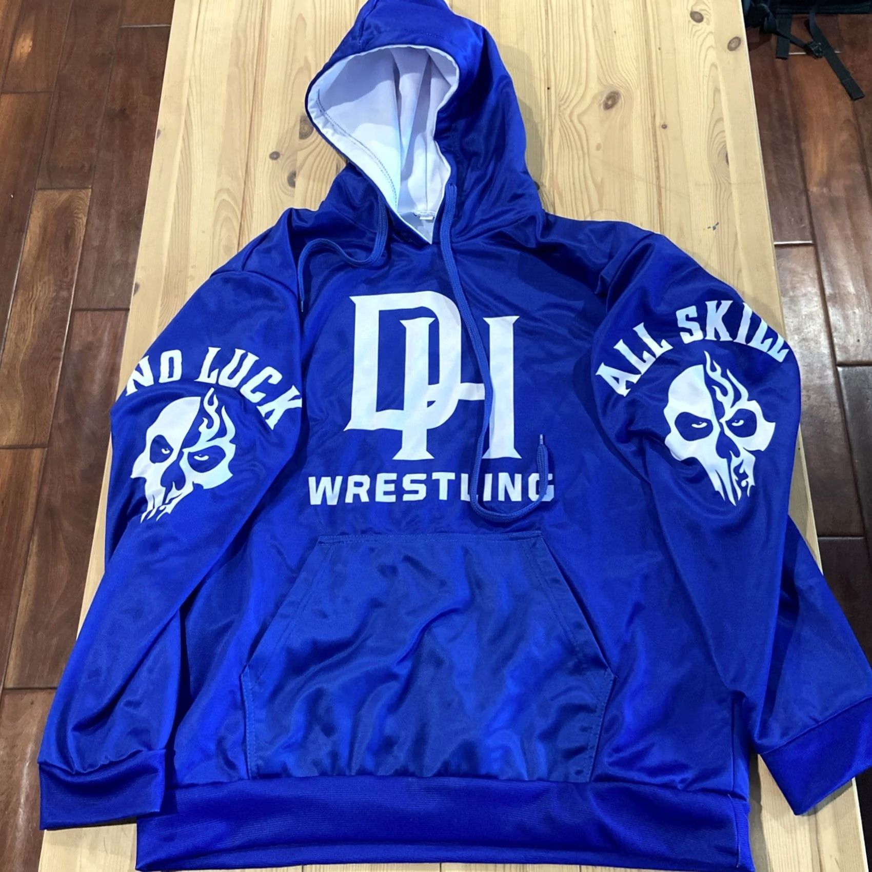Vintage VINTAGE Peaceful Warrior JIU JITSU Dana Point Hoodie Dana Hills Medium Camouflage Blue Pullover Sweater Men M Warrior 90s Size US M / EU 48-50 / 2 - 2 Thumbnail