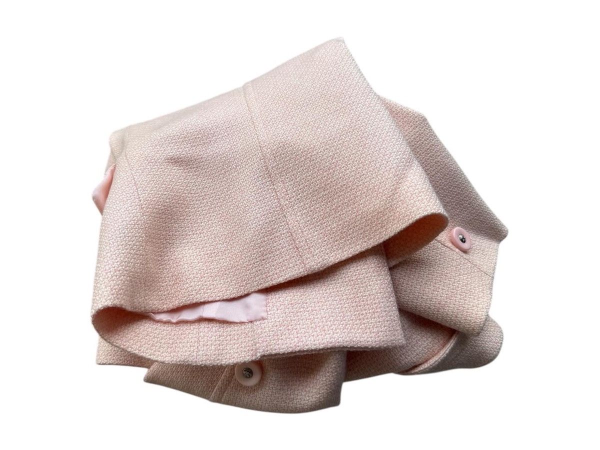 Courreges RARE Vintage 90s Courreges Pink Peach Tweed Jacket Blazer Size S / US 4 / IT 40 - 9 Thumbnail