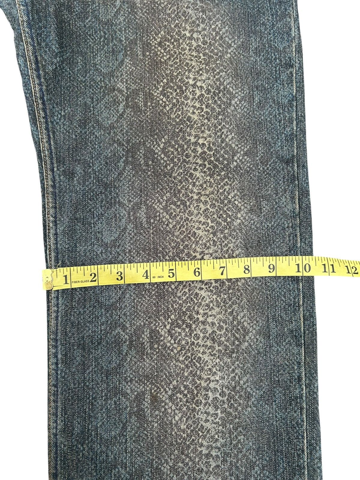 Kapital Karakuri Tamashii Embroidered Japanes Snake Skin Denim Jeans Size US 35 - 22 Thumbnail