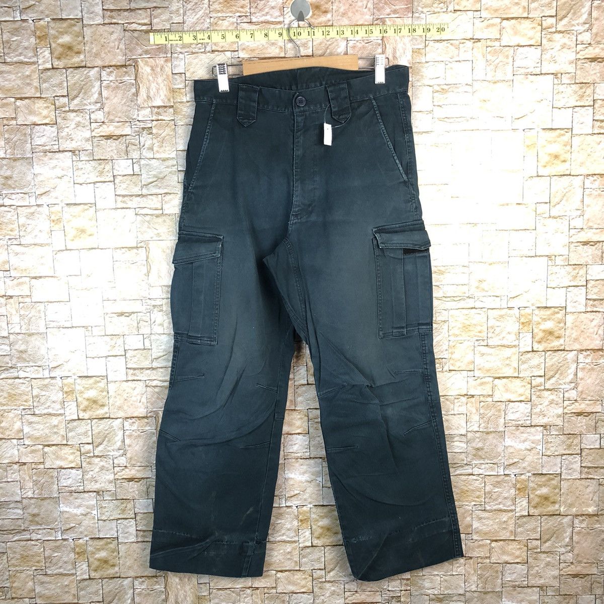 Japanese Brand Japan vintage faded blue Cargo utility Pants #A634 Size US 31 - 1 Thumbnail